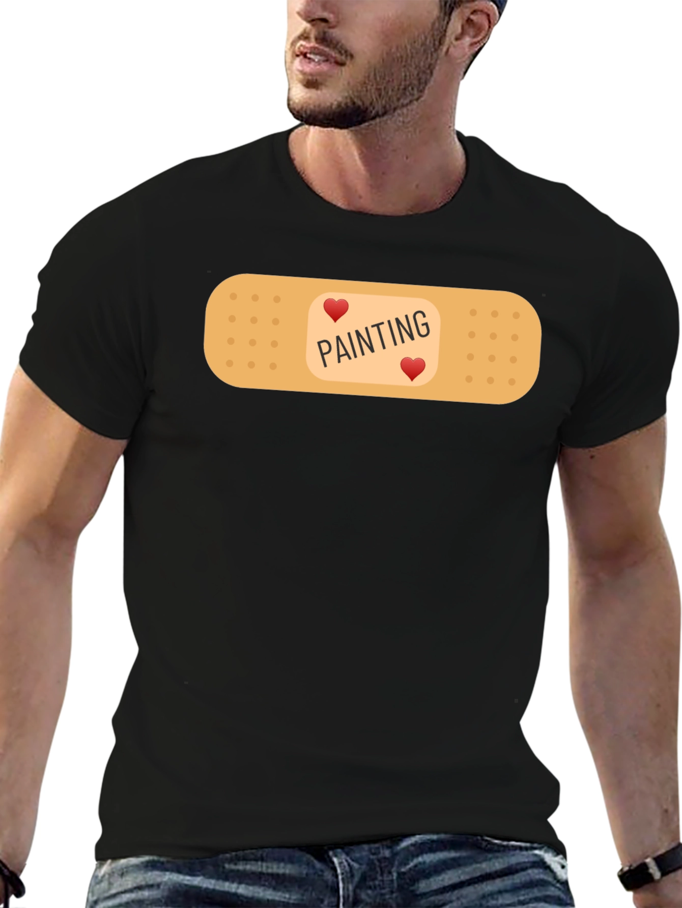 Love Painting Black T-Shirt