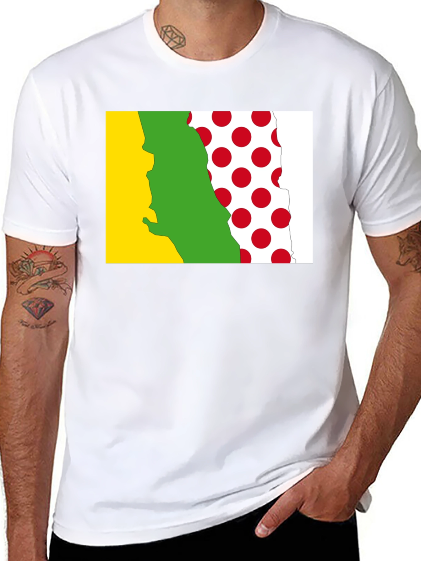 Tour de France Jersey Inspired Black T-Shirt