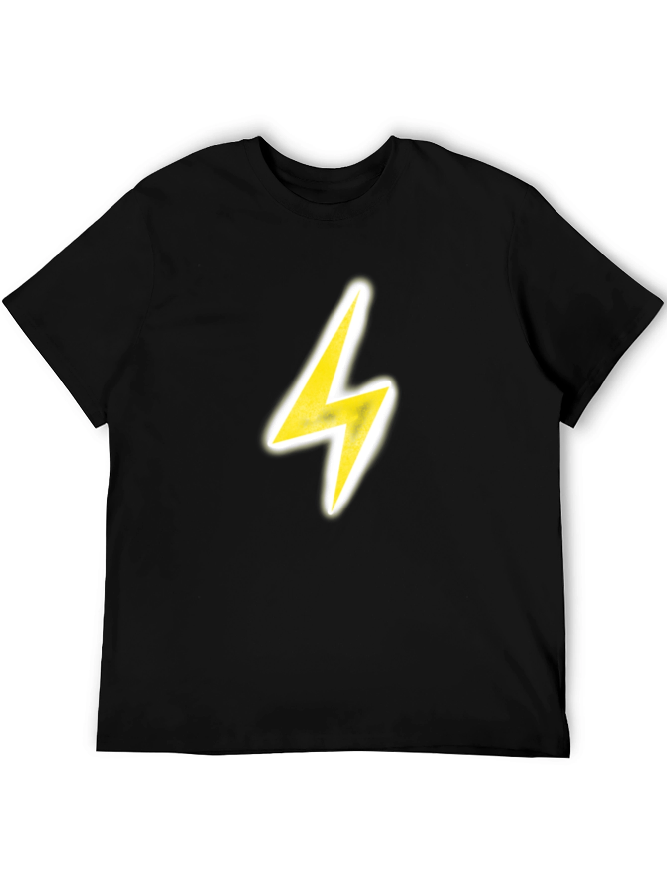 Lightning Bolt Graphic Tee - Black