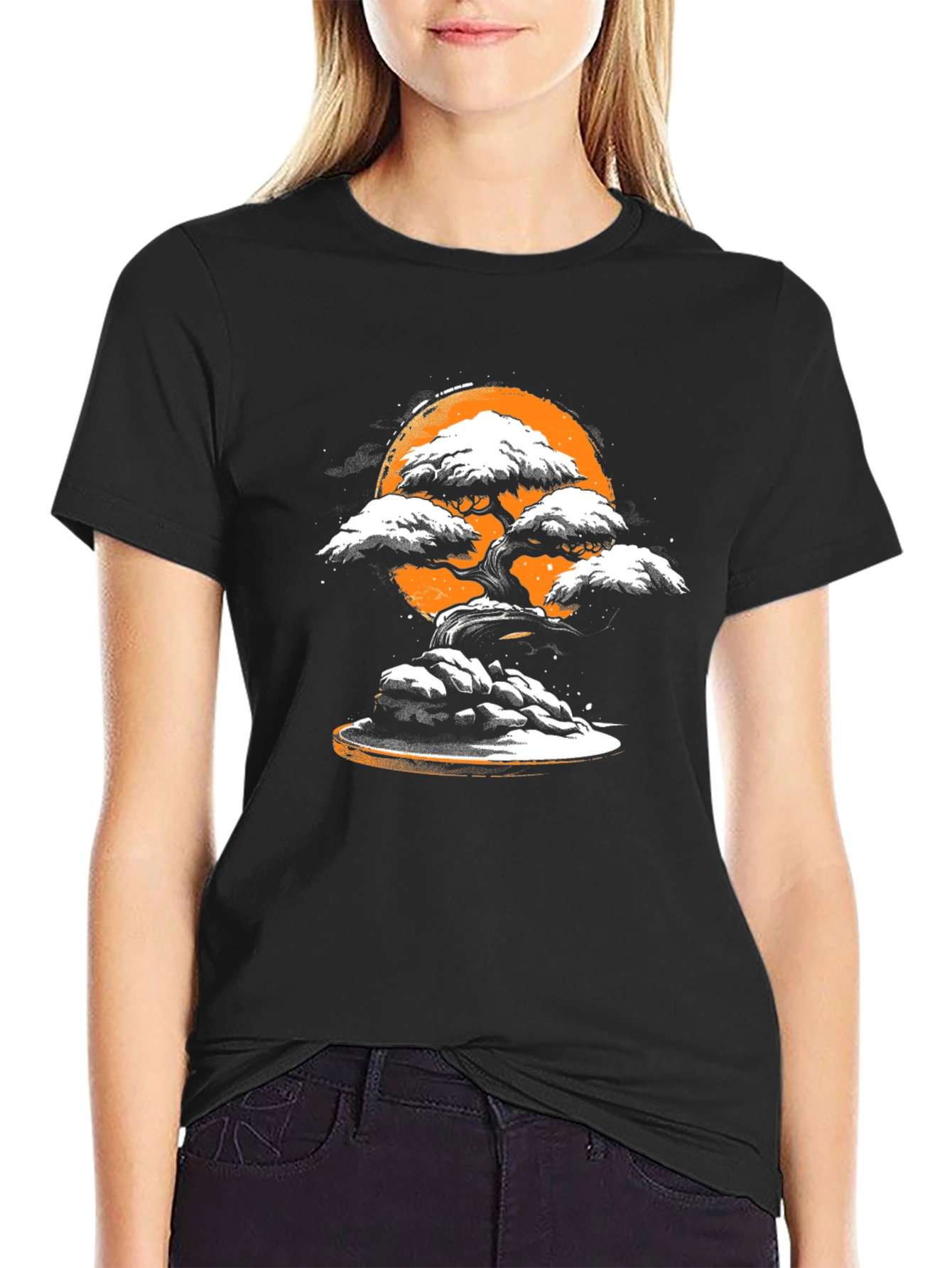 Bonsai Tree Graphic Tee - Zen Style