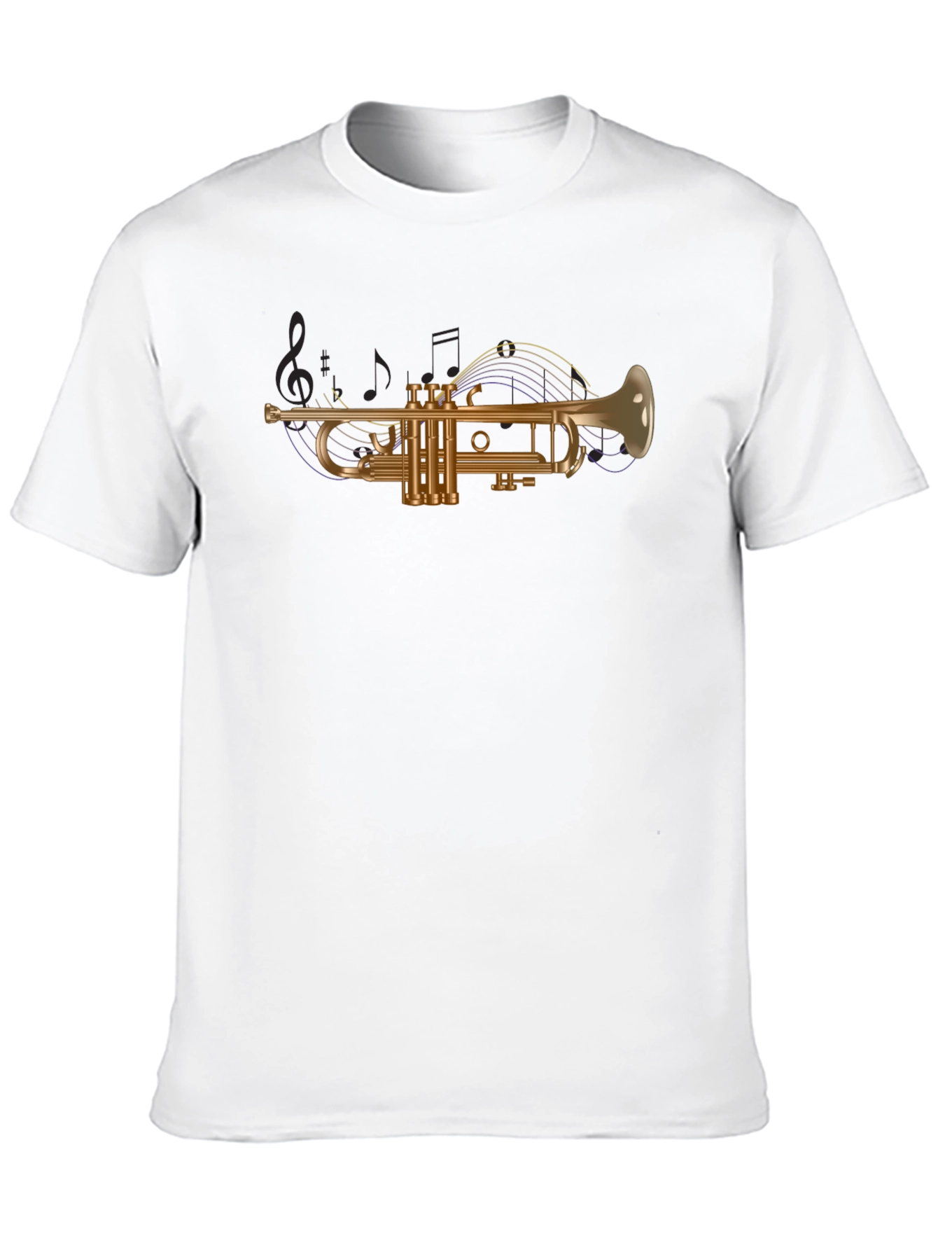 Trumpet Graphic Tee - Musical Instrument T-Shirt