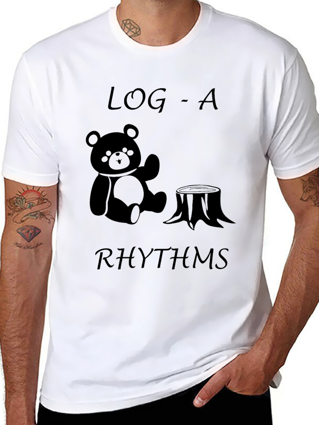 Log-a-rhythms Bear Stump T-Shirt