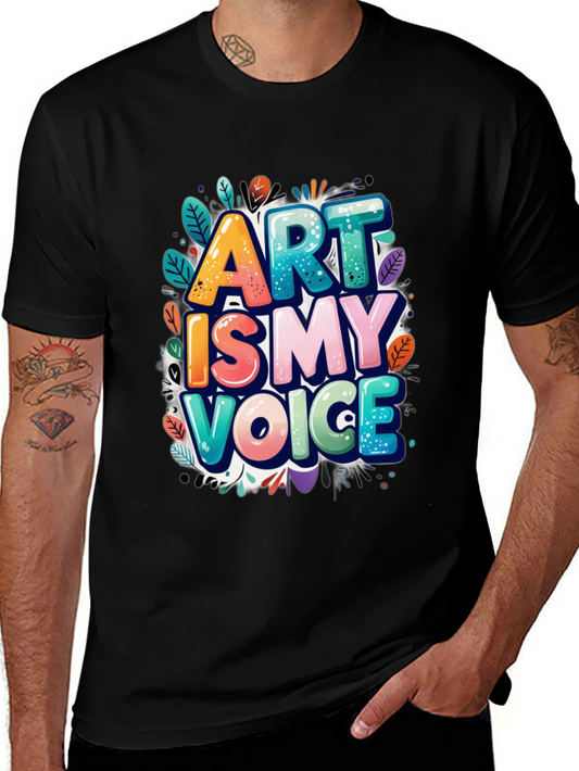 Art Is My Voice Graphic Tee - Artistic Expression T-Shirt