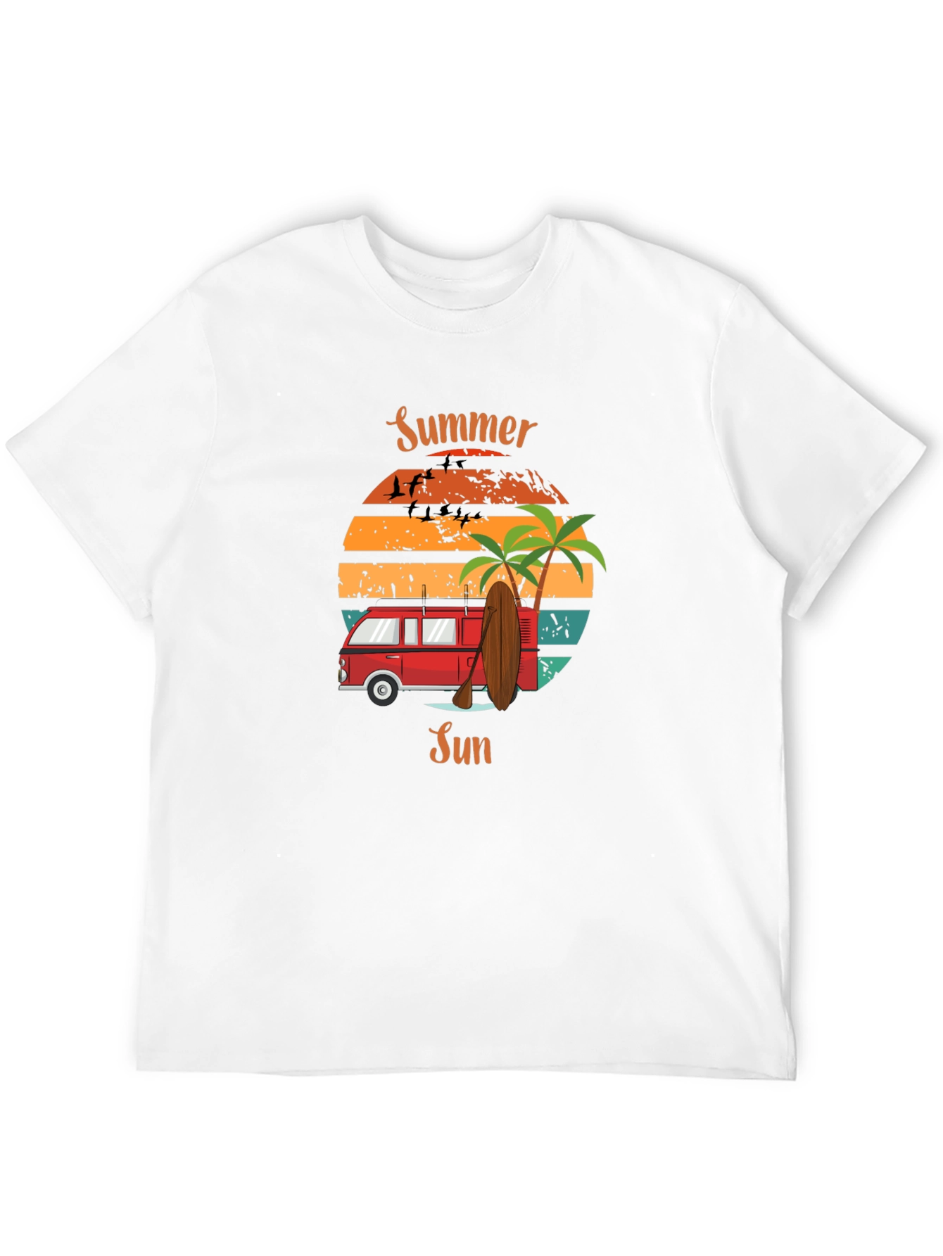 Summer Sun Retro Van T-Shirt - Beach Vibes