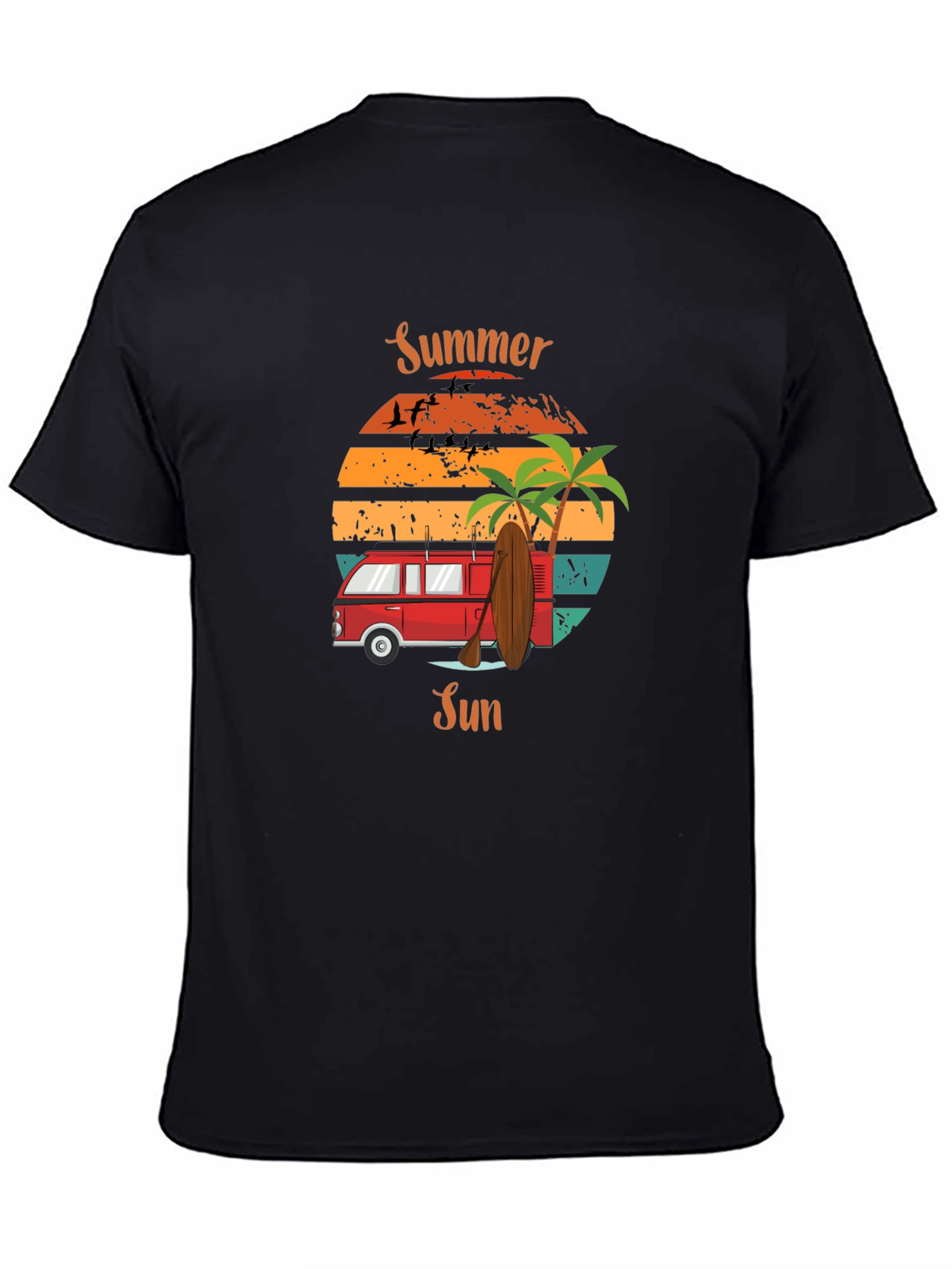 Summer Sun Retro Van T-Shirt - Beach Vibes