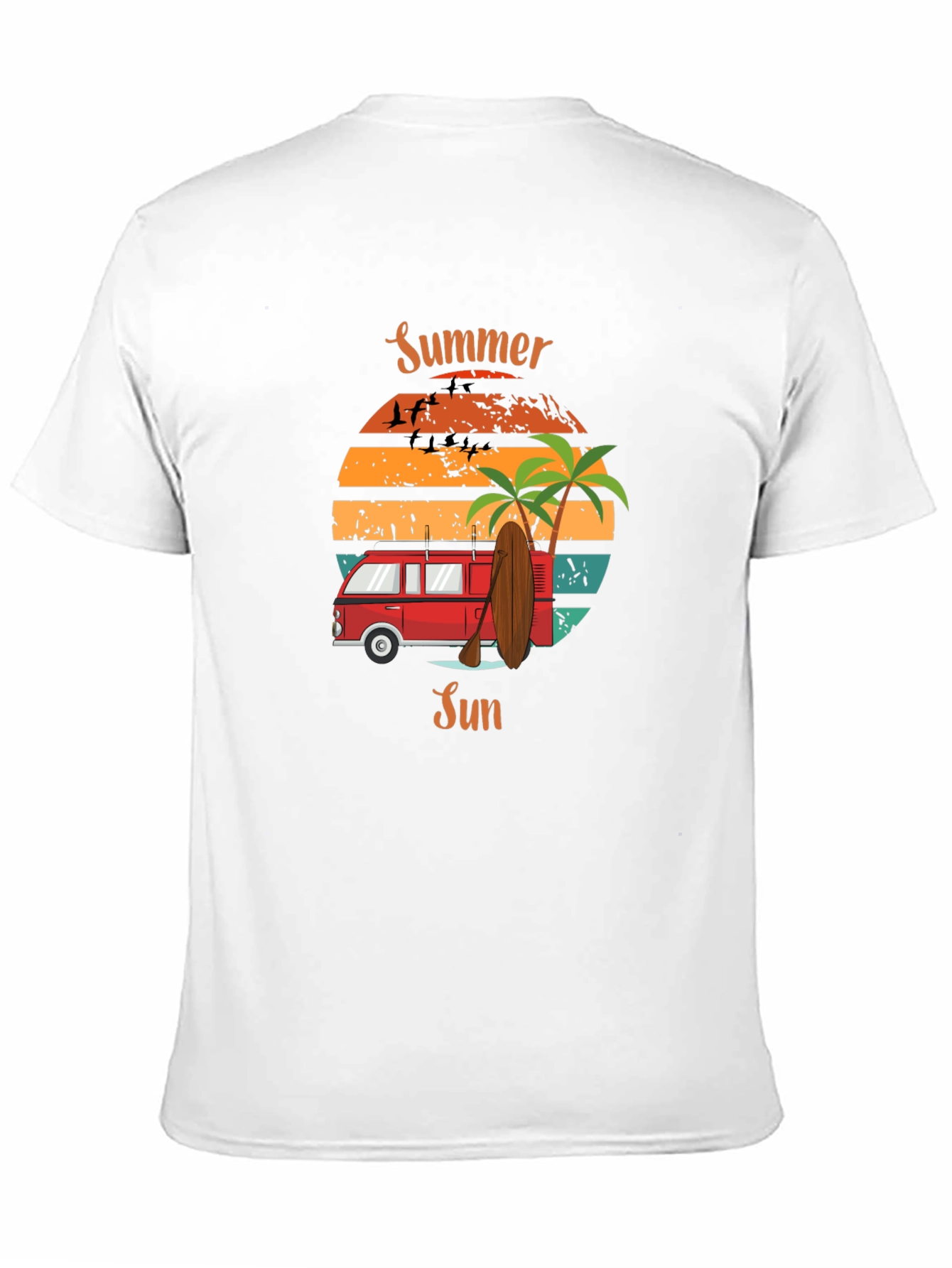 Summer Sun Retro Van T-Shirt - Beach Vibes