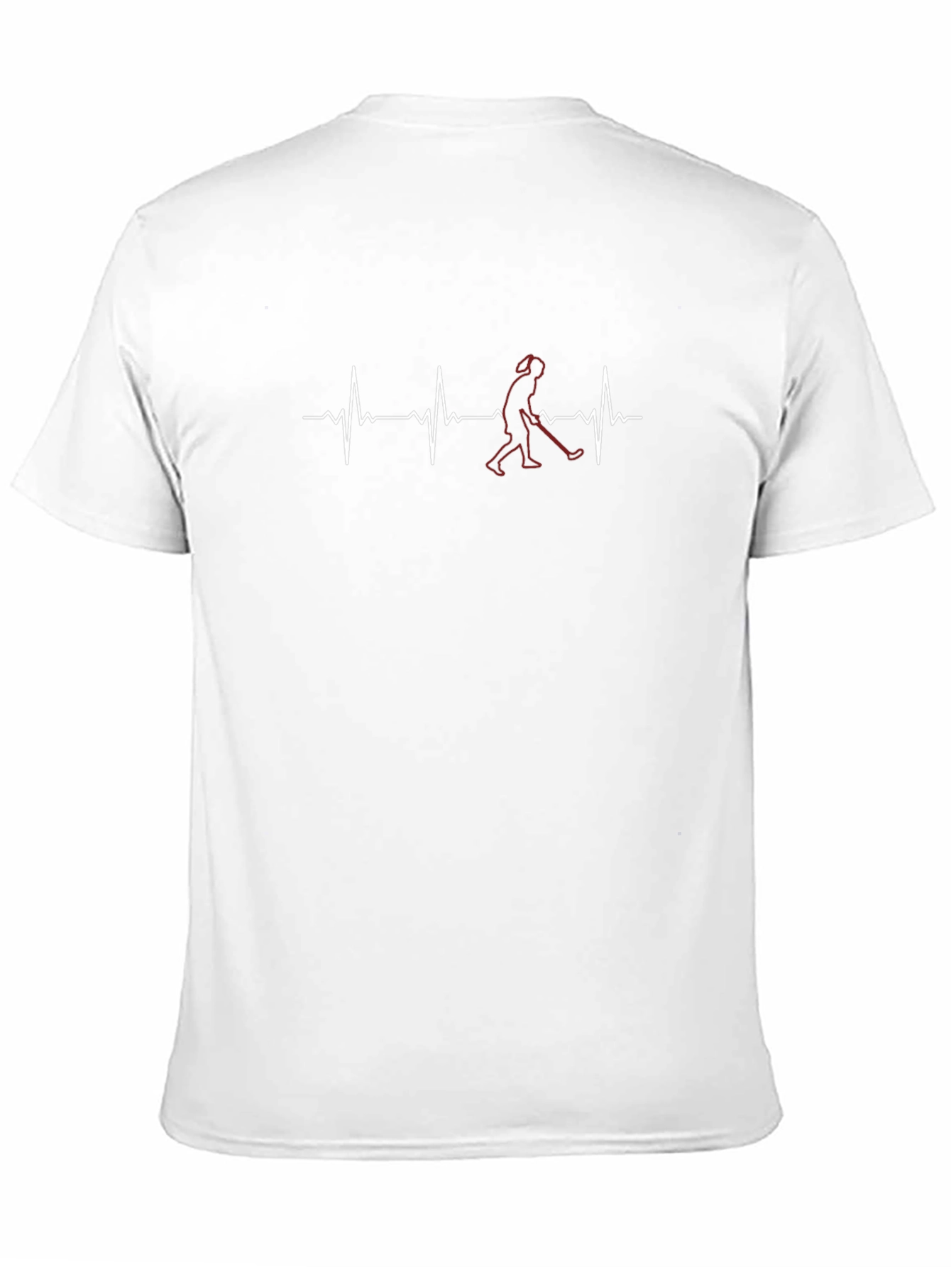 Hockey Heartbeat T-Shirt - Black