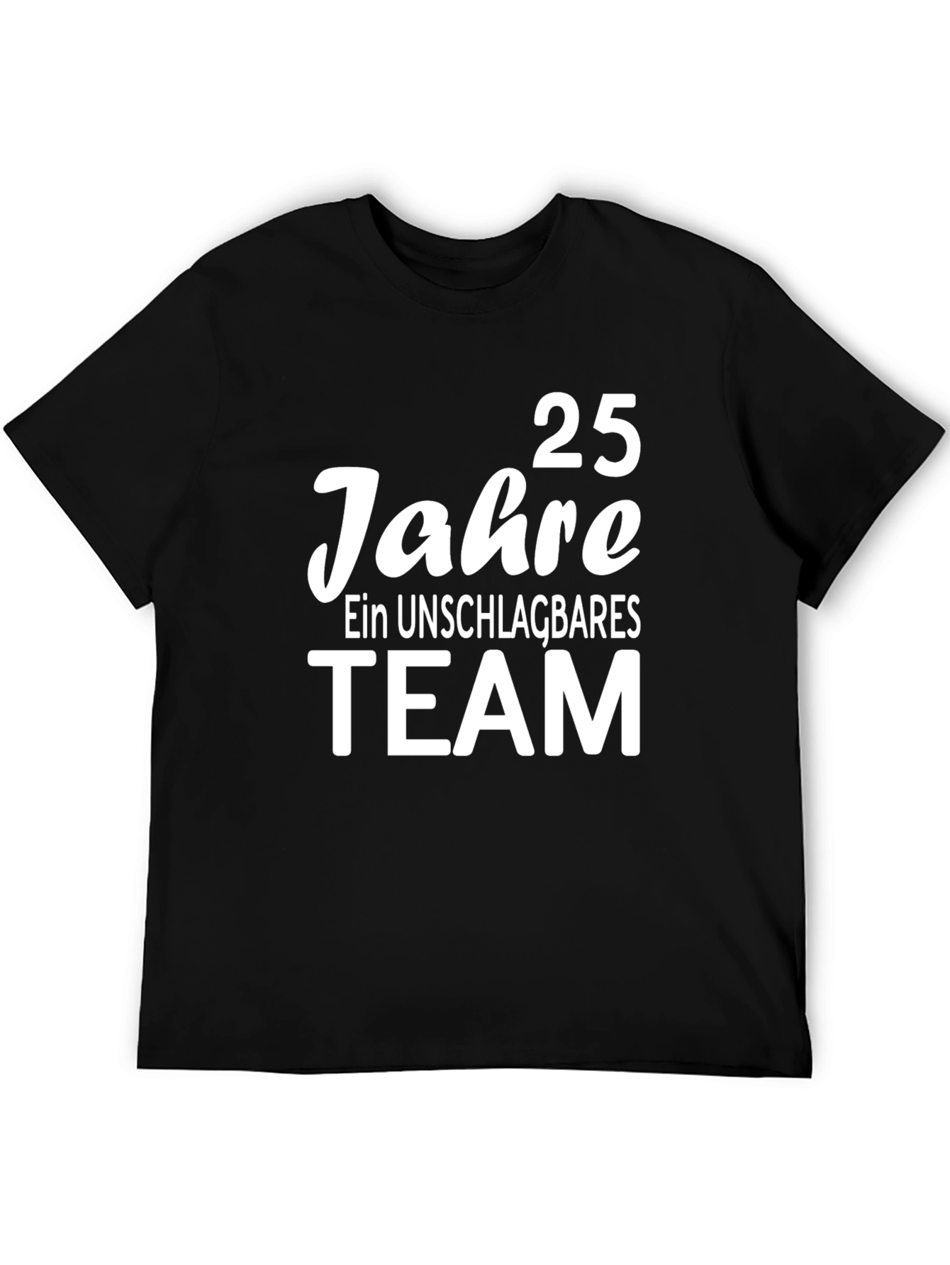 25 Jahre Team Black T-Shirt