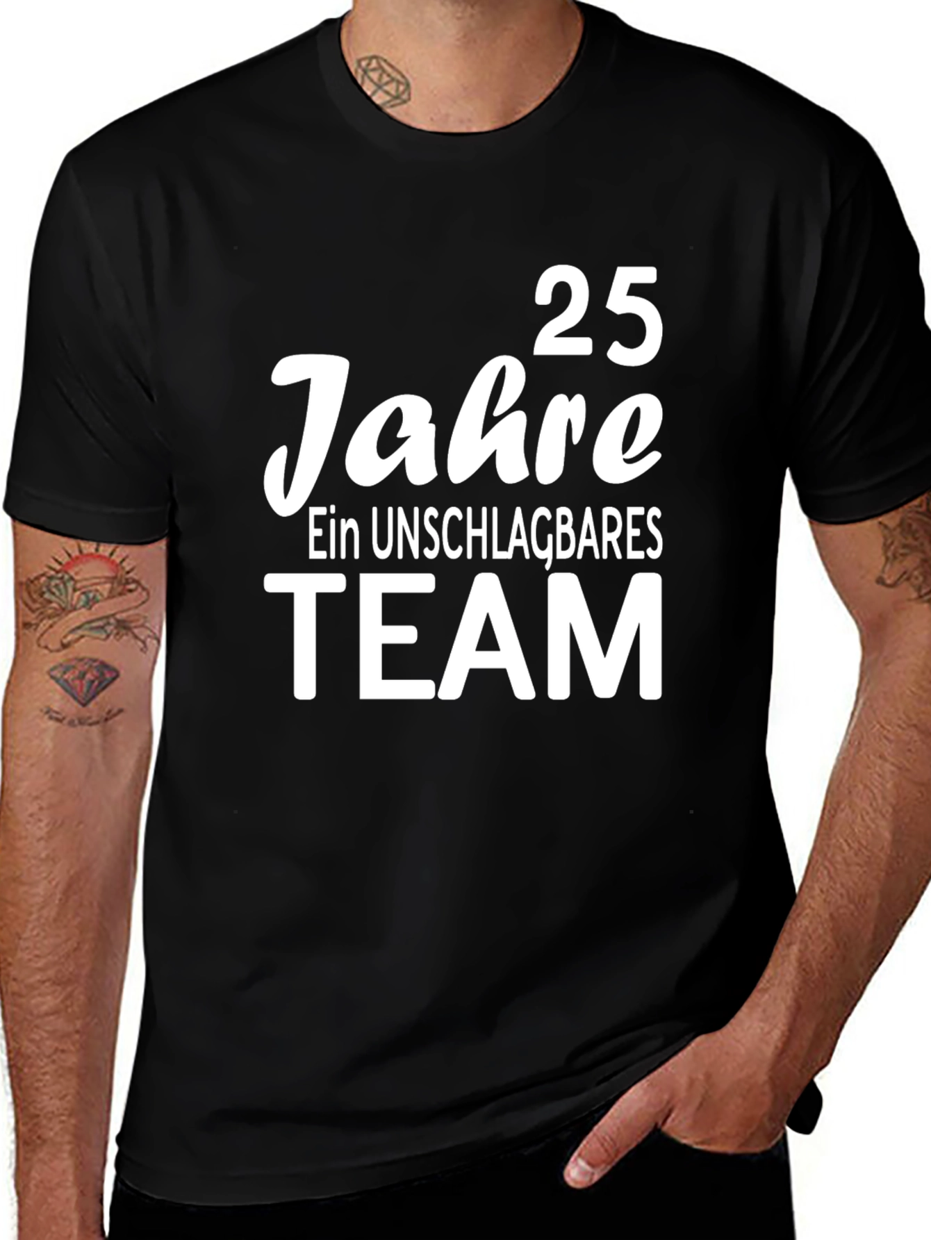 25 Jahre Team Black T-Shirt
