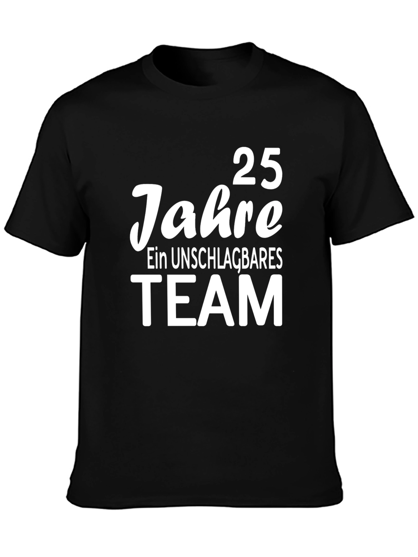 25 Jahre Team Black T-Shirt