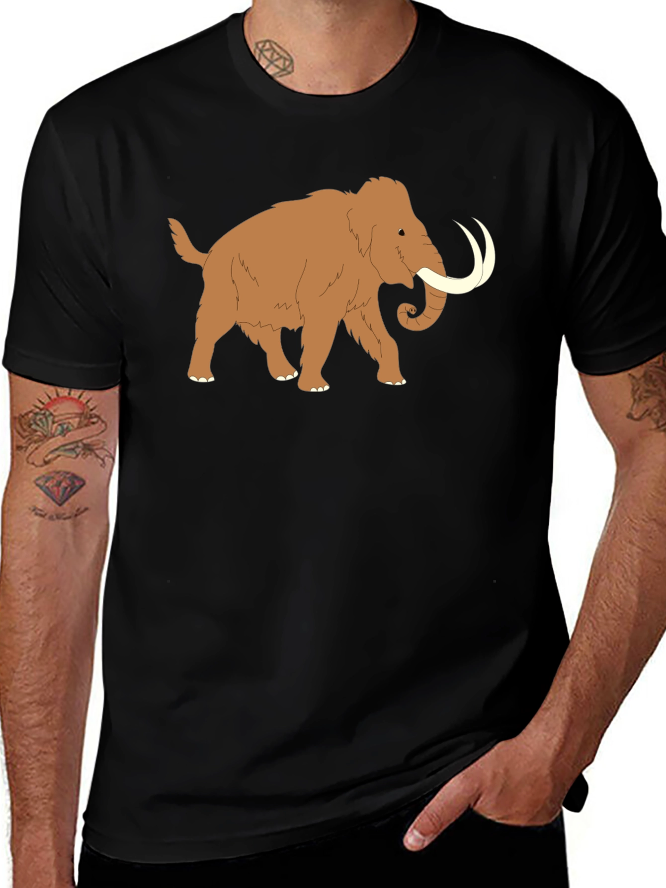 Mammoth Graphic Tee - Black Casual T-Shirt