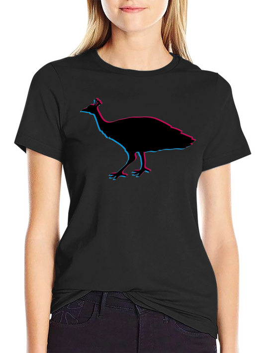 Peacock Silhouette T-Shirt - Graphic Tee