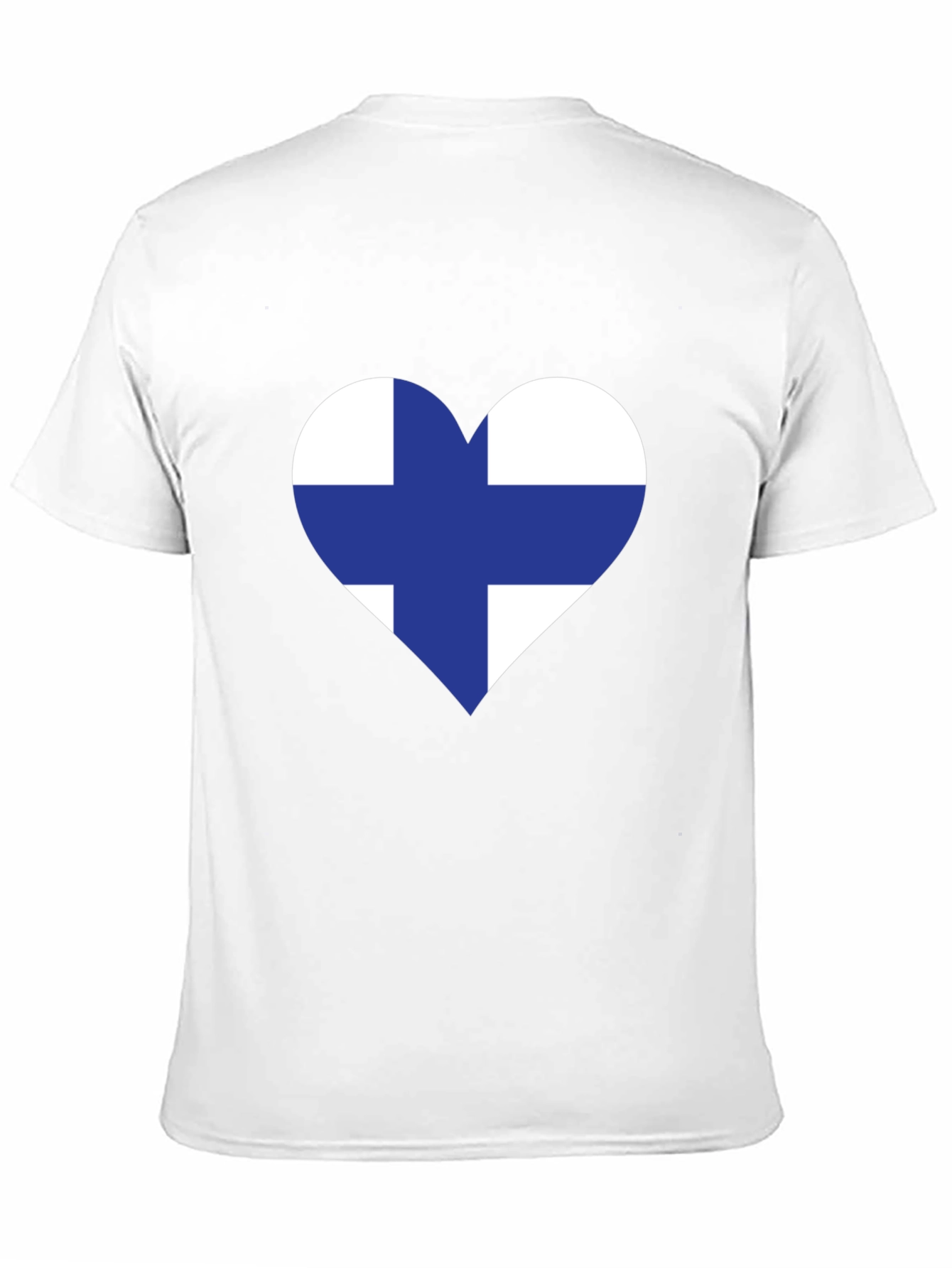 Finland Heart Flag Black T-Shirt