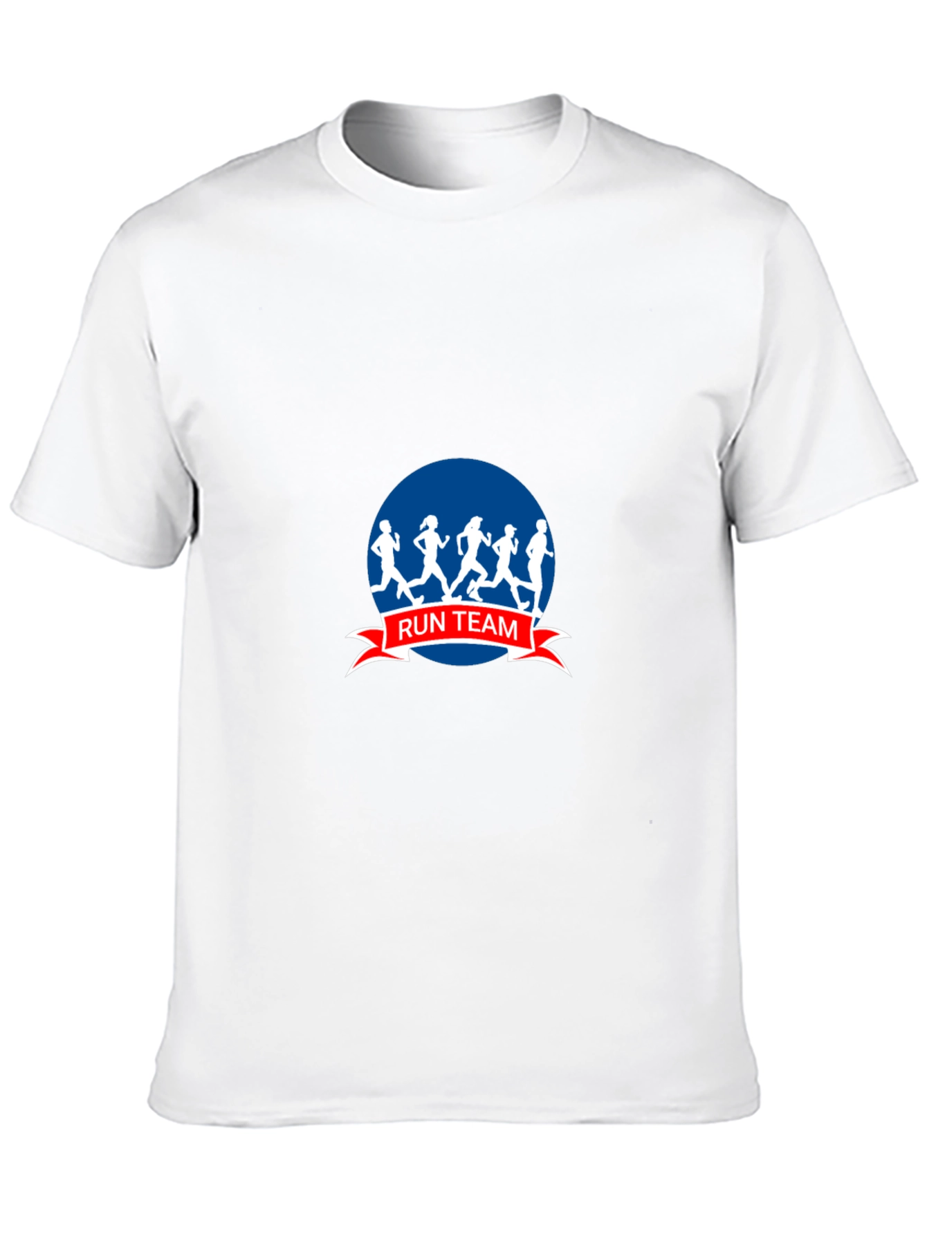 Run Team Graphic Tee - Black Cotton Blend