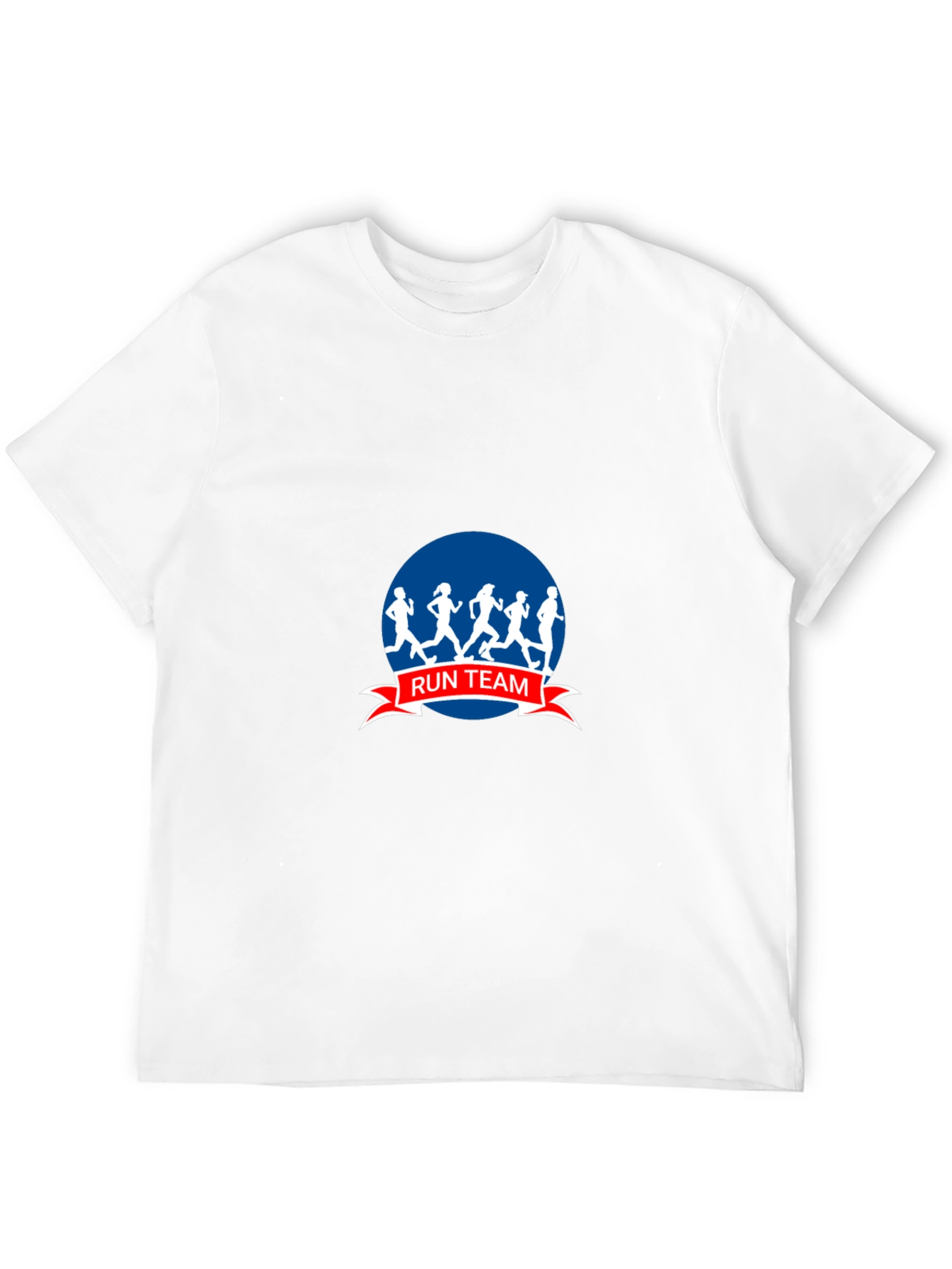 Run Team Graphic Tee - Black Cotton Blend