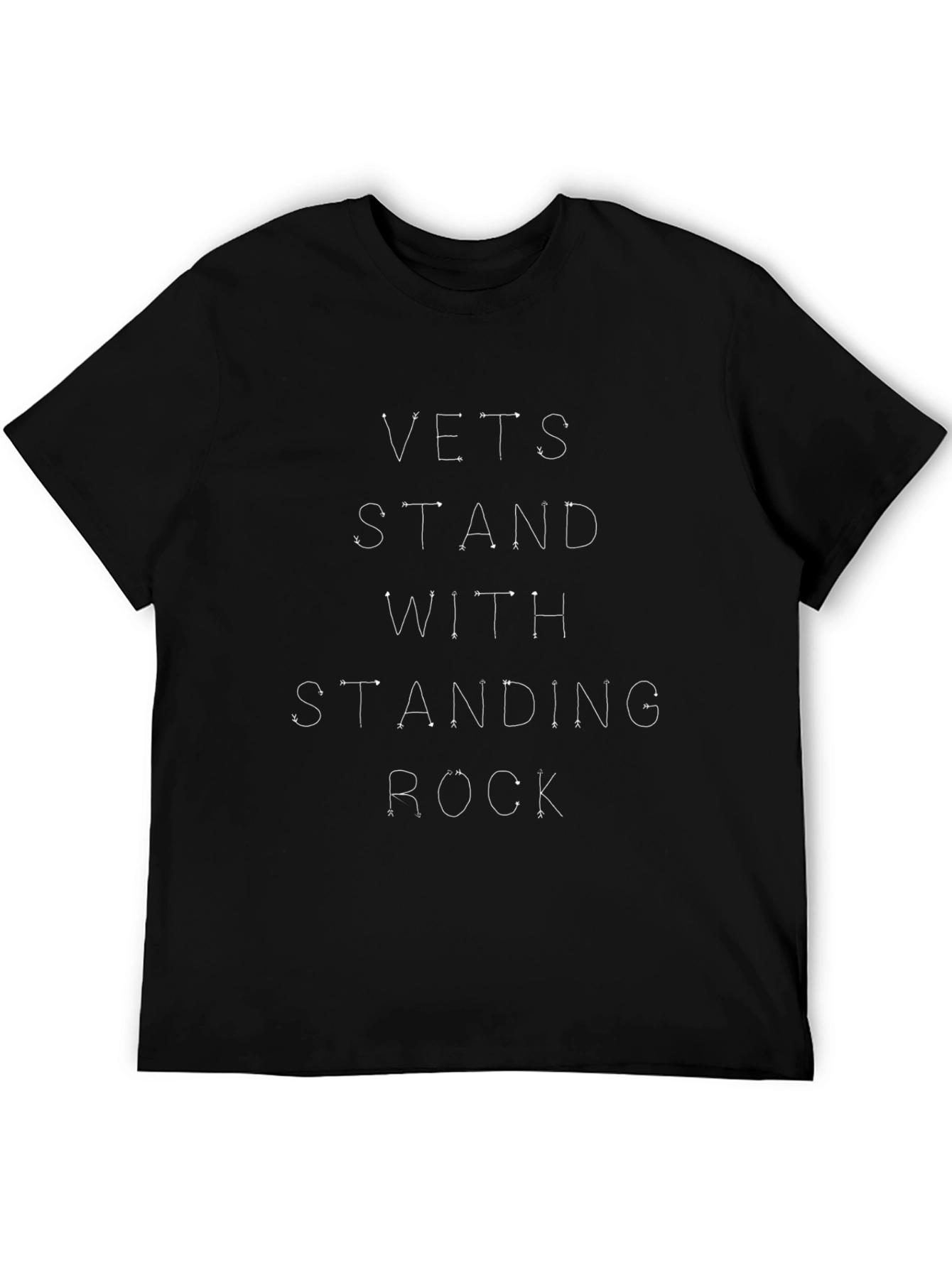 Vets Stand With Standing Rock Black Tee