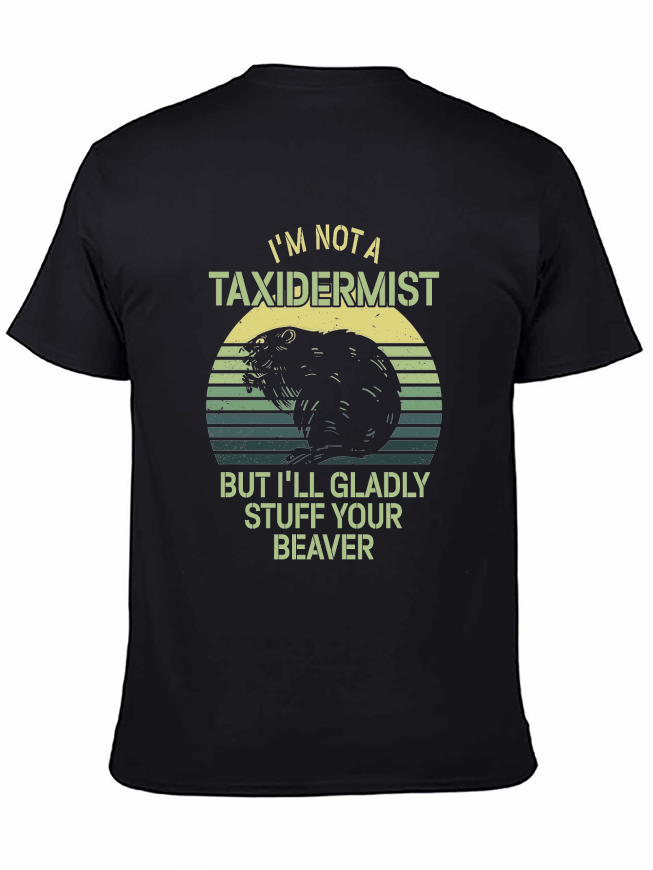 Funny Beaver Taxidermist Humor Graphic T-Shirt