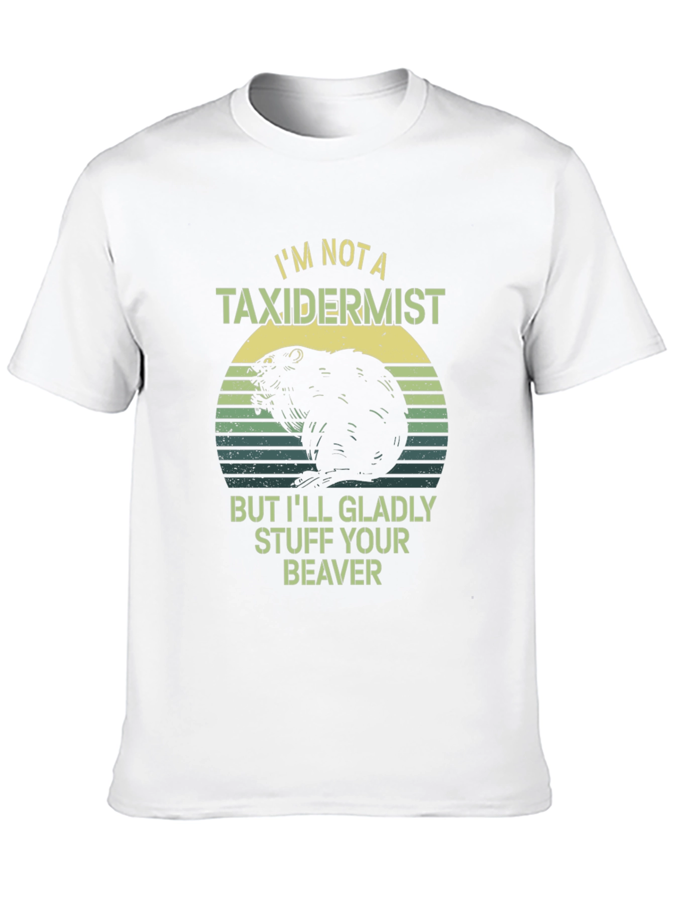 Funny Beaver Taxidermist Humor Graphic T-Shirt