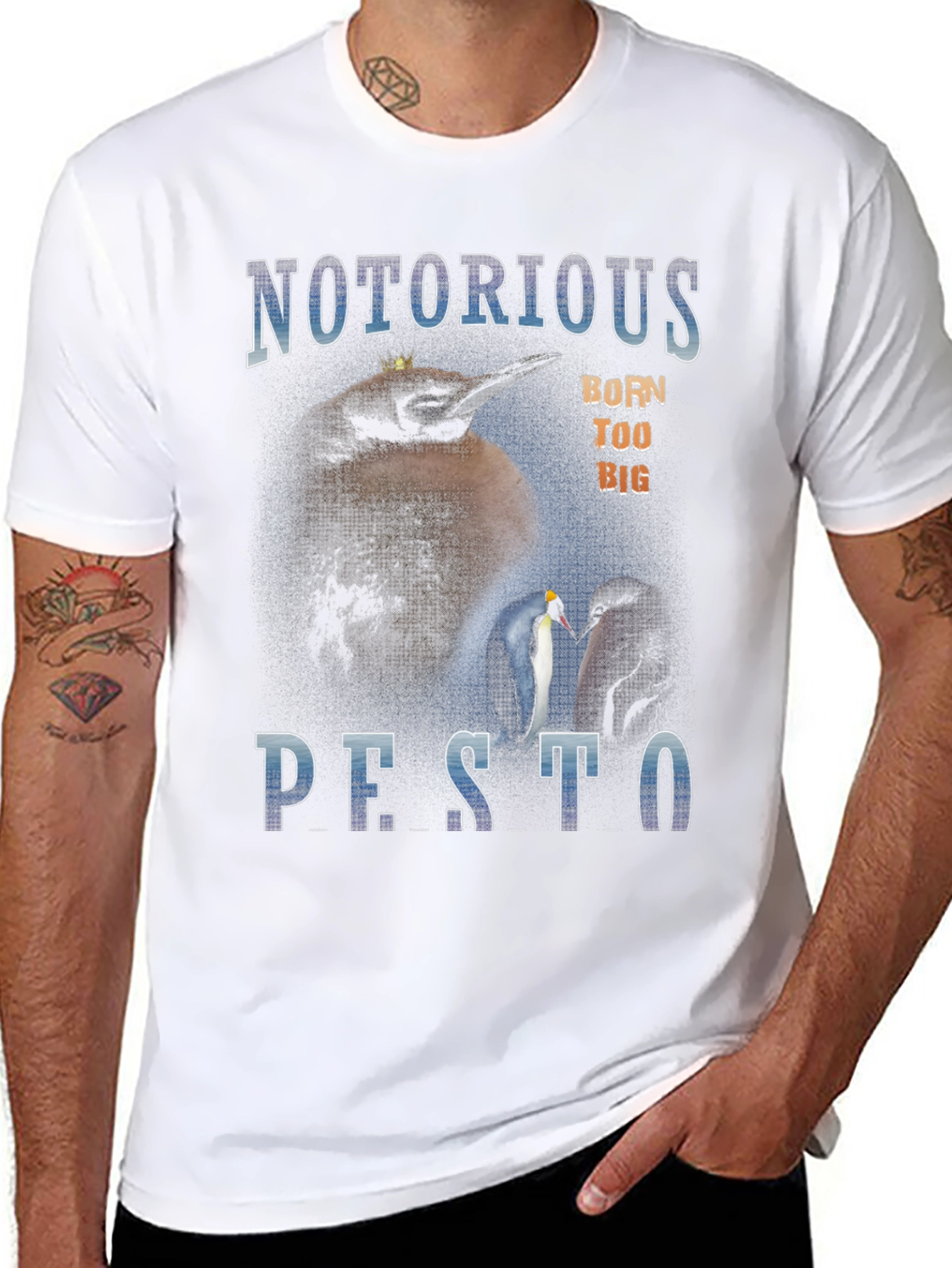 Notorious P.E.S.T.O. Penguin Graphic T-Shirt