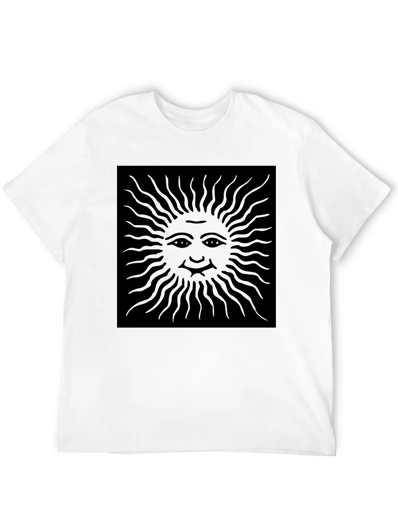 Mystic Sun Graphic Tee - Black Cotton T-Shirt
