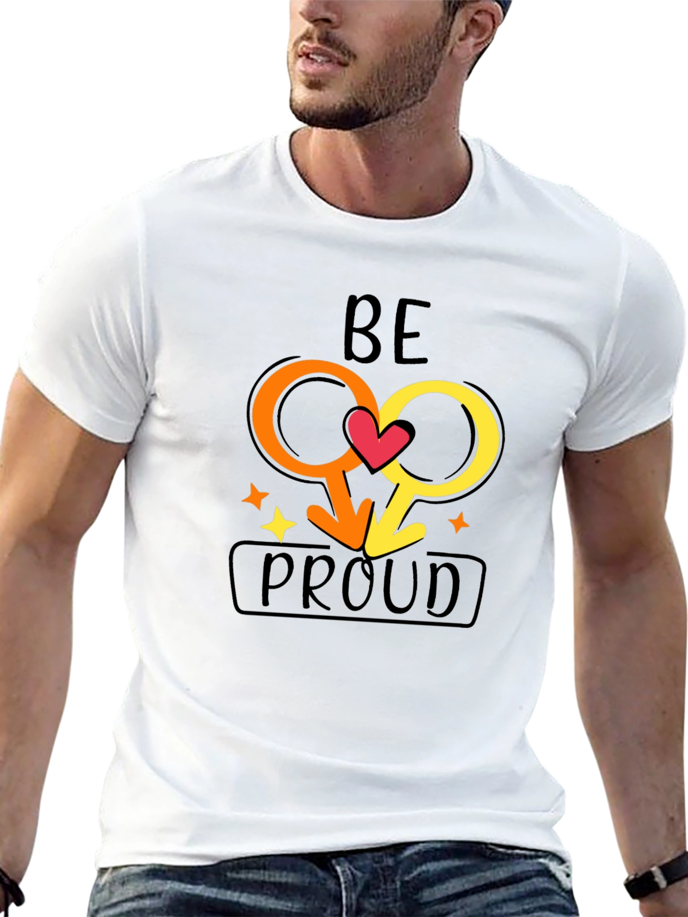 Be Proud Gay Pride Graphic T-Shirt