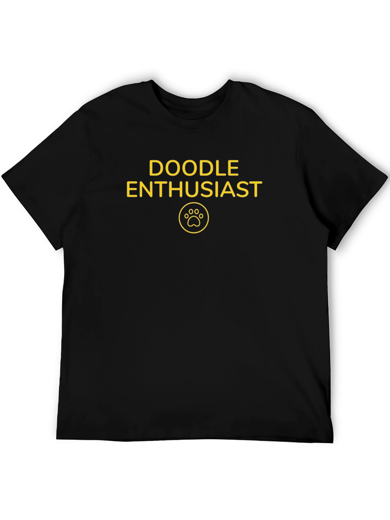 Doodle Enthusiast T-Shirt - Dog Paw Print Tee