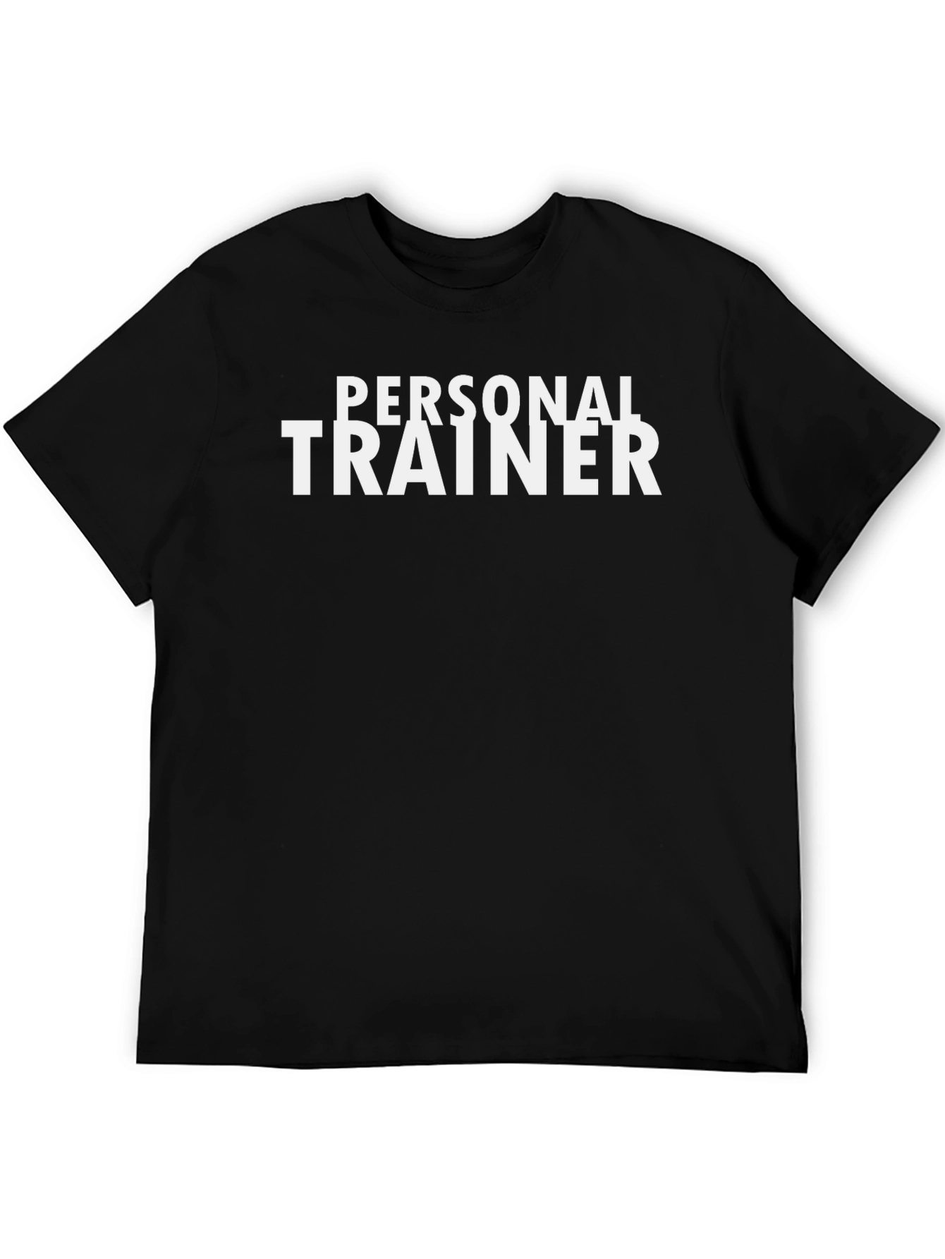 Personal Trainer Black Cotton T-Shirt