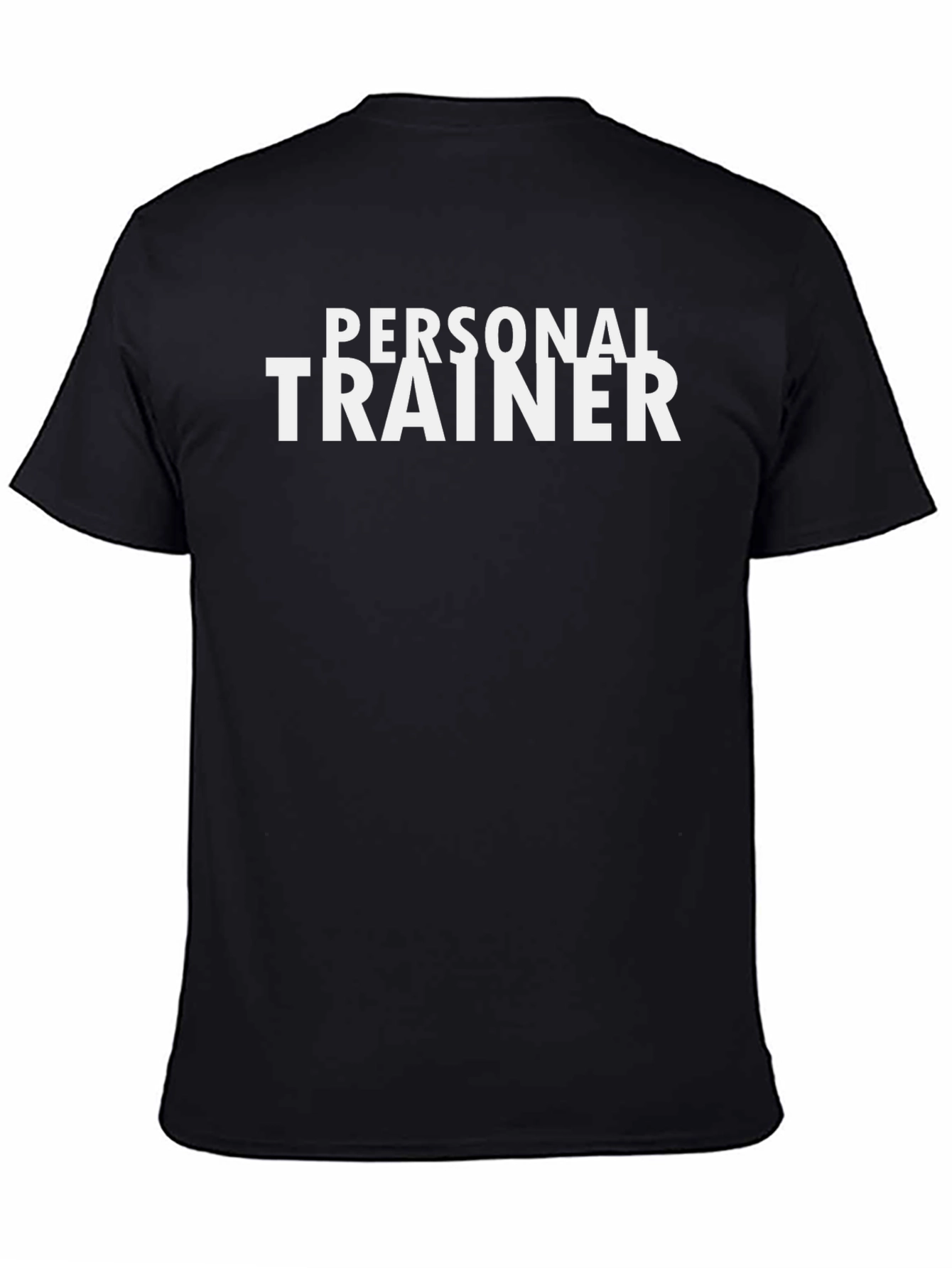 Personal Trainer Black Cotton T-Shirt