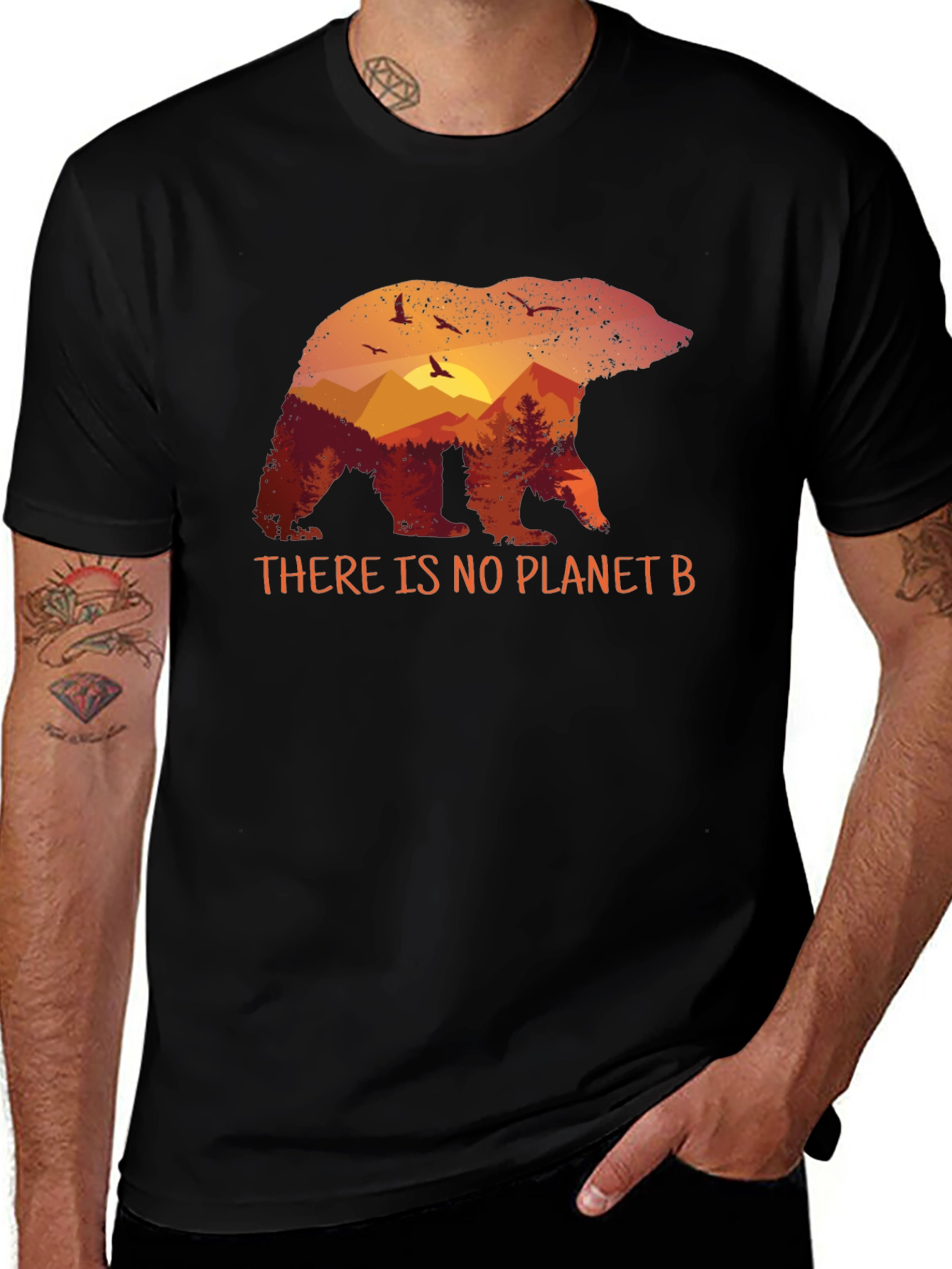 Planet B Bear Graphic T-Shirt - Eco-Friendly Design