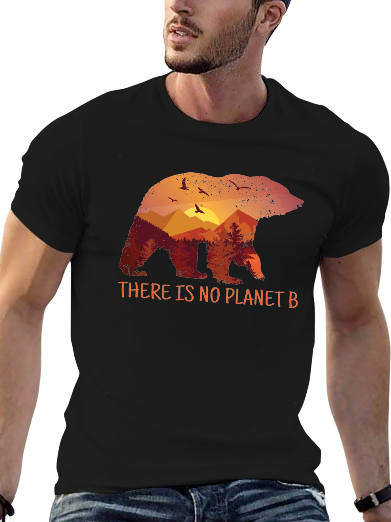 Planet B Bear Graphic T-Shirt - Eco-Friendly Design