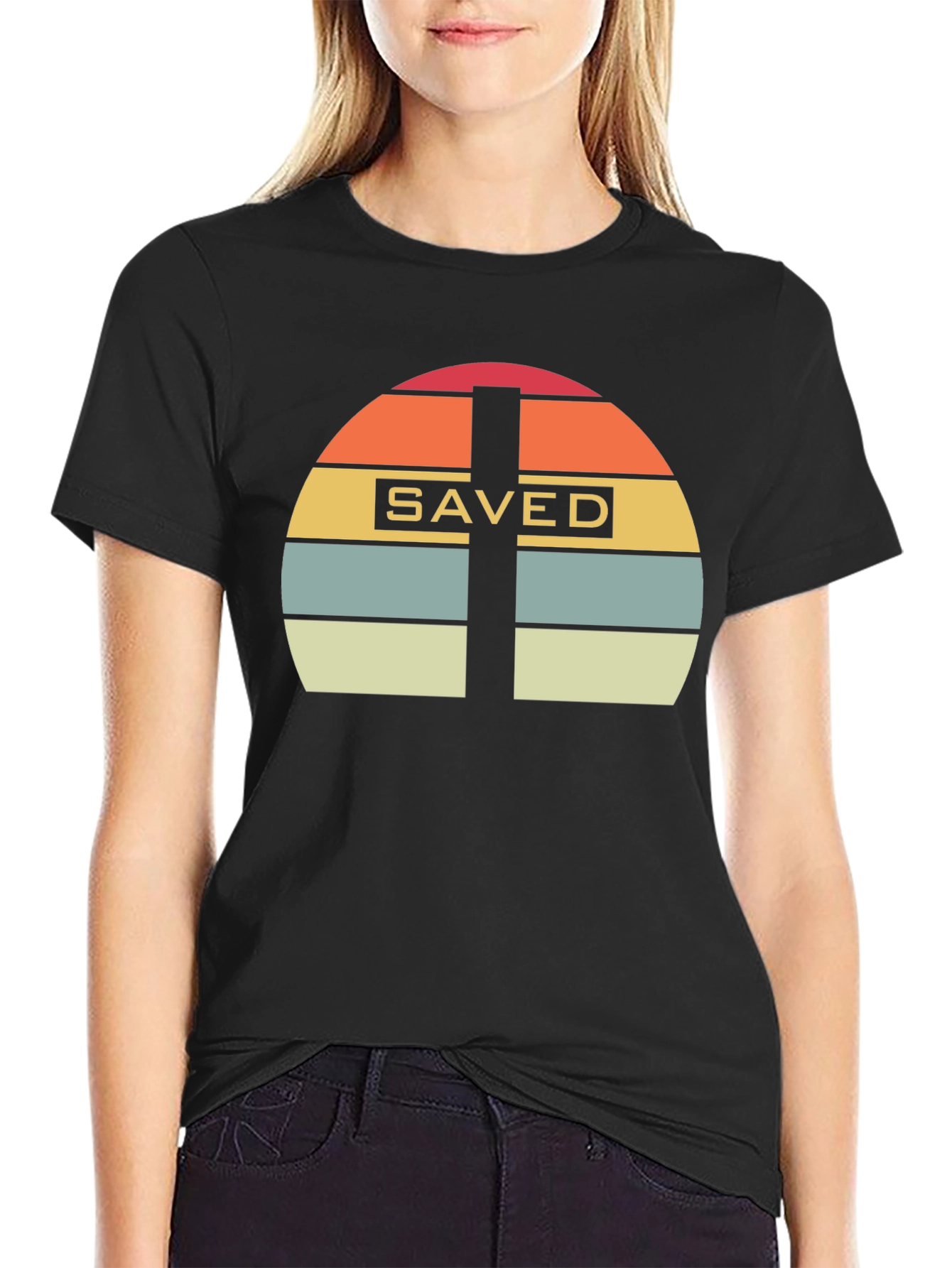 Saved Retro Cross T-Shirt