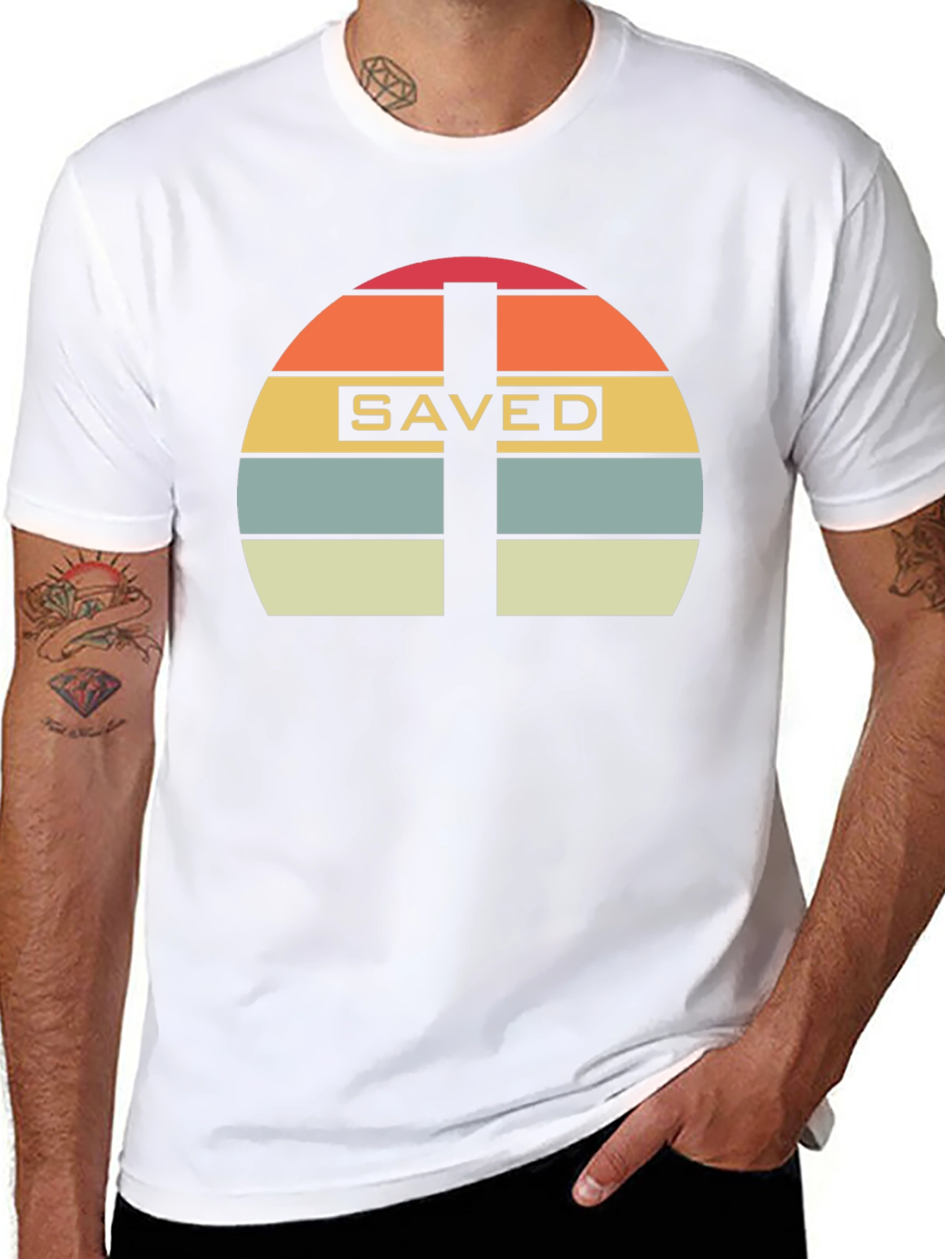Saved Retro Cross T-Shirt