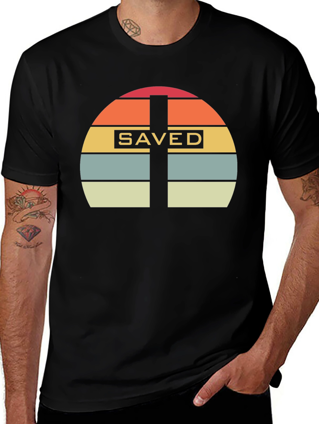 Saved Retro Cross T-Shirt