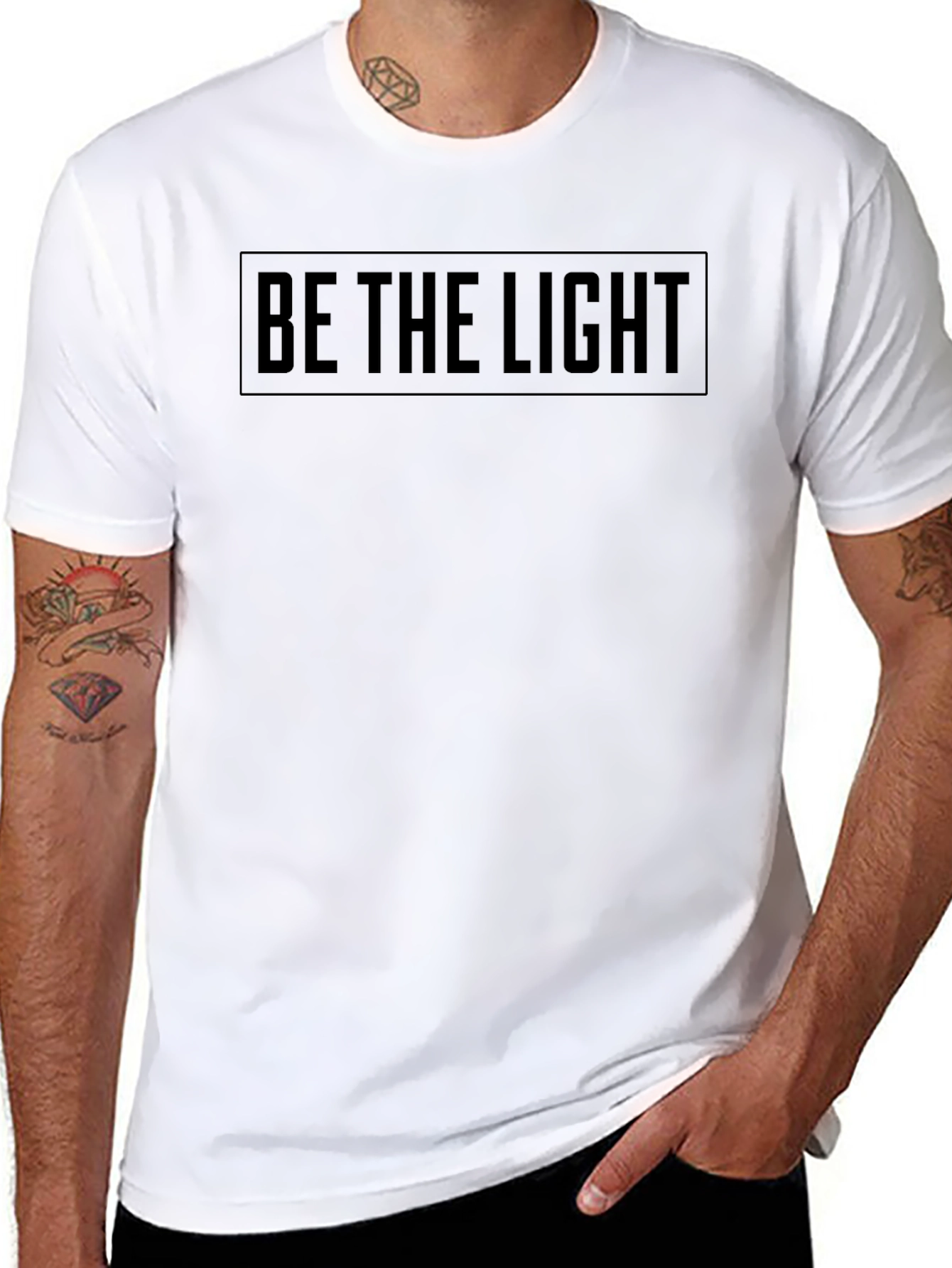 Be The Light Black Graphic Tee