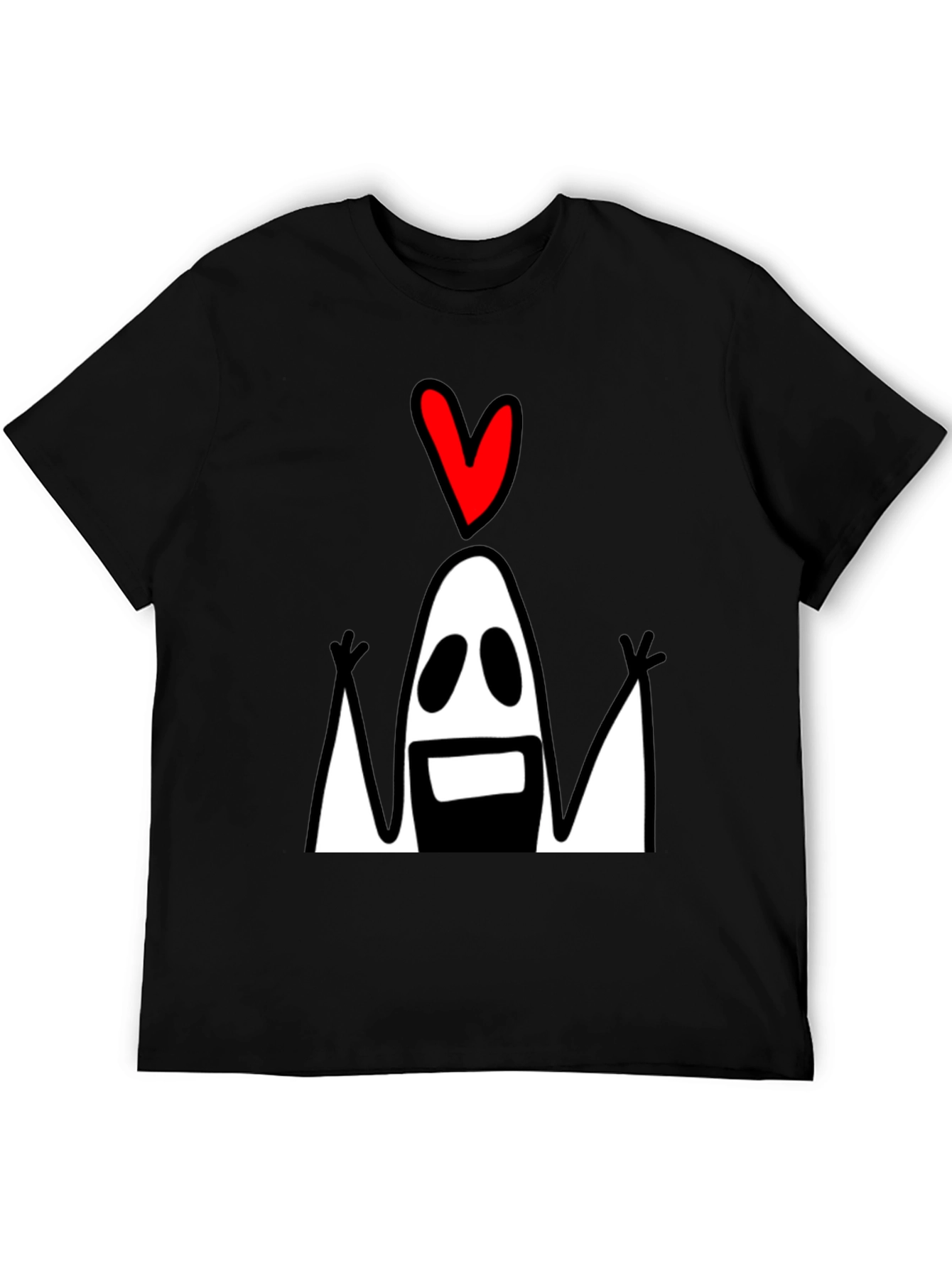 Funny Ghost with Heart T-Shirt