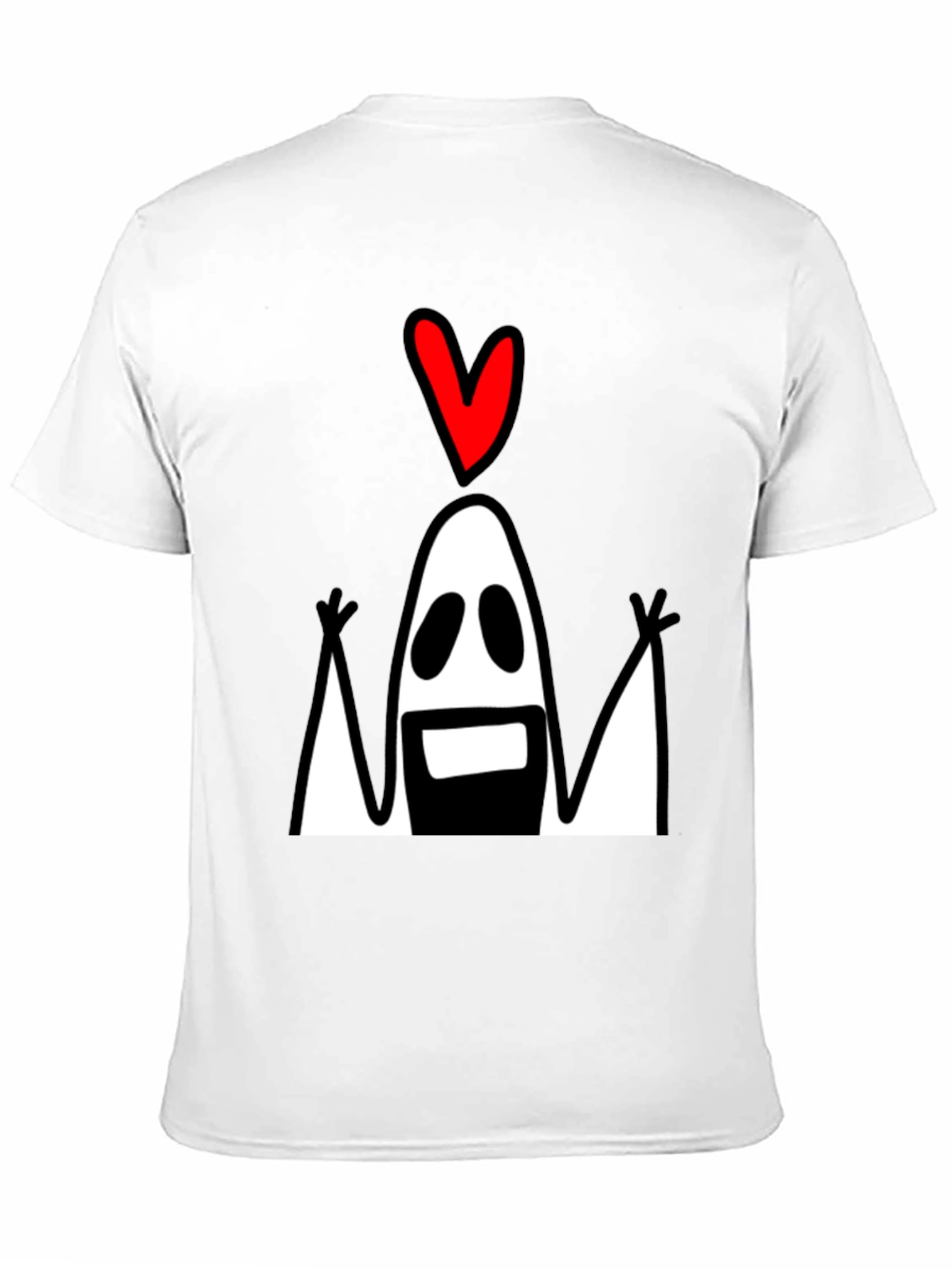 Funny Ghost with Heart T-Shirt