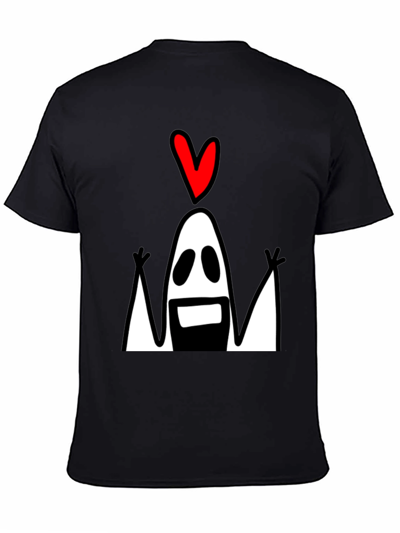 Funny Ghost with Heart T-Shirt