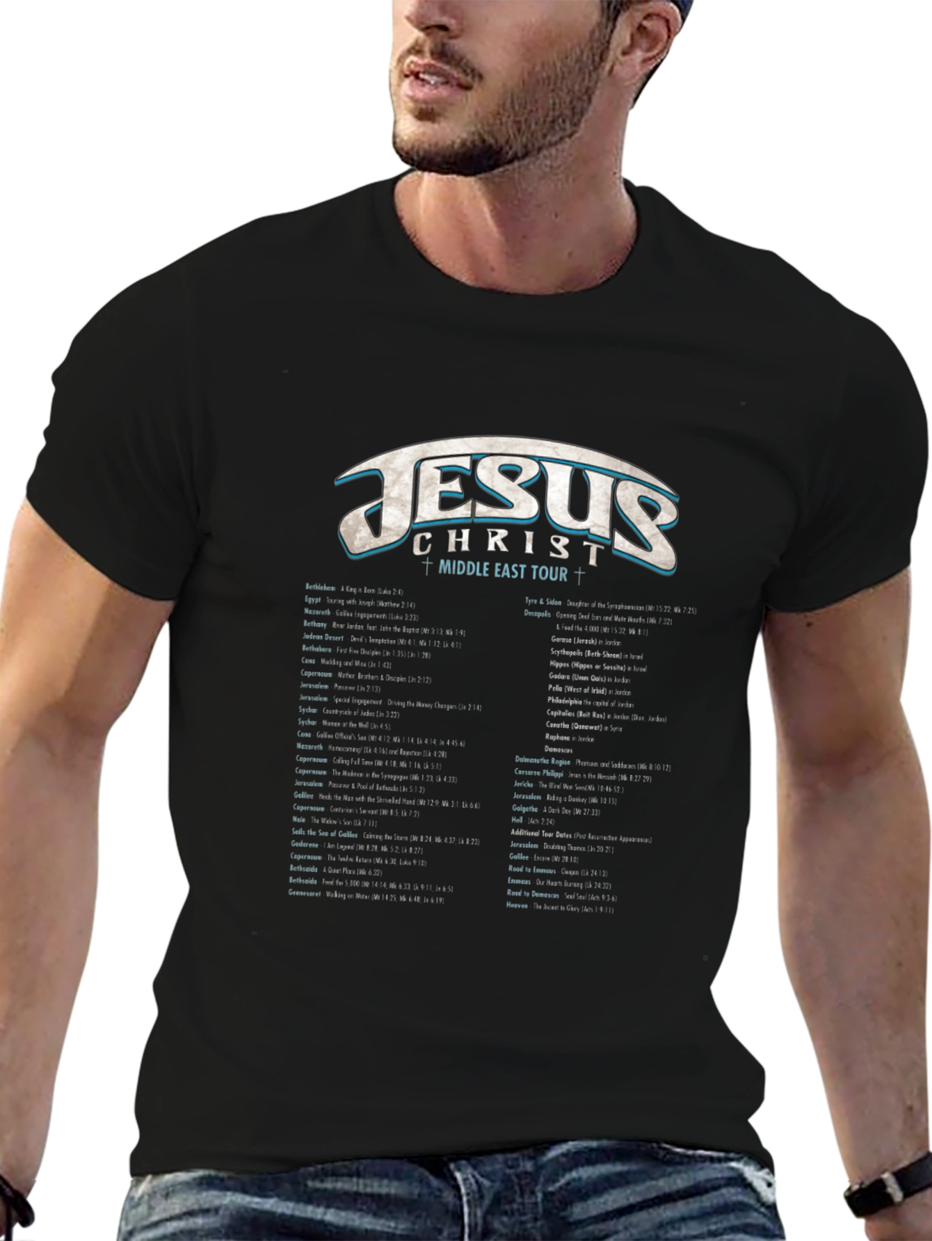Jesus Middle East Tour Graphic T-Shirt
