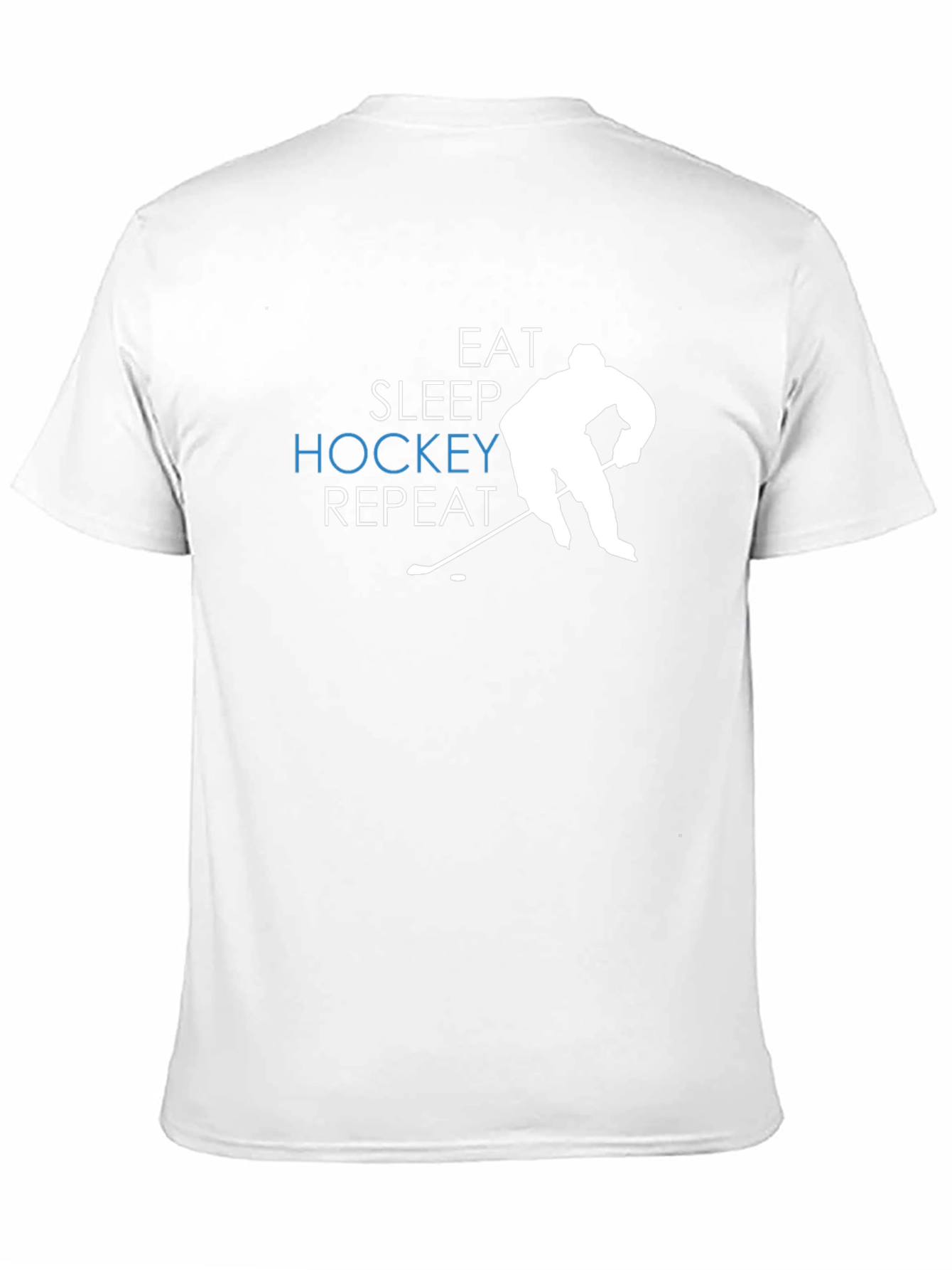 Eat Sleep Hockey Repeat Black T-Shirt