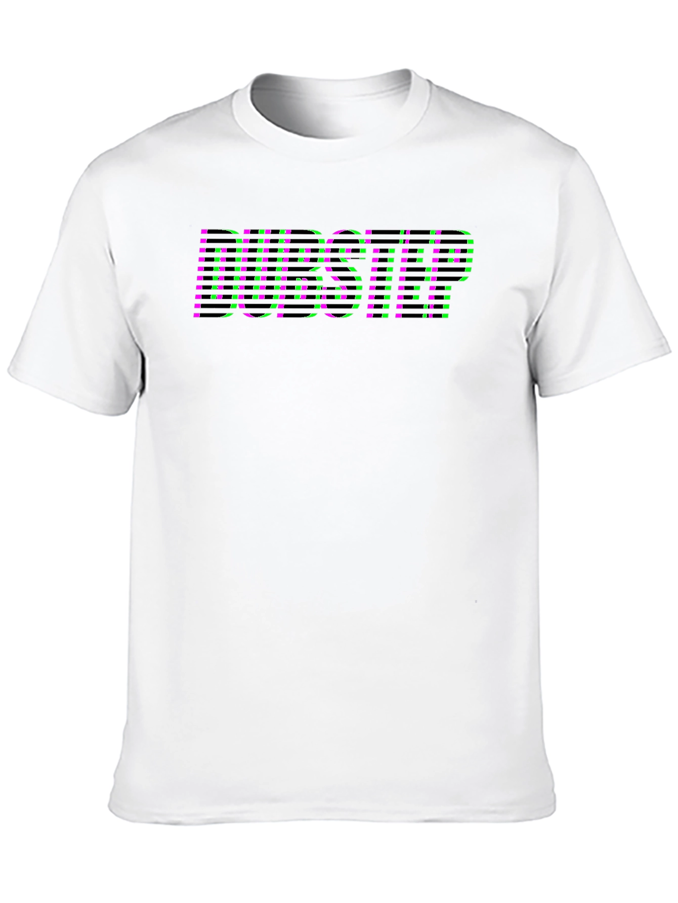 Dubstep Graphic Print Black T-Shirt