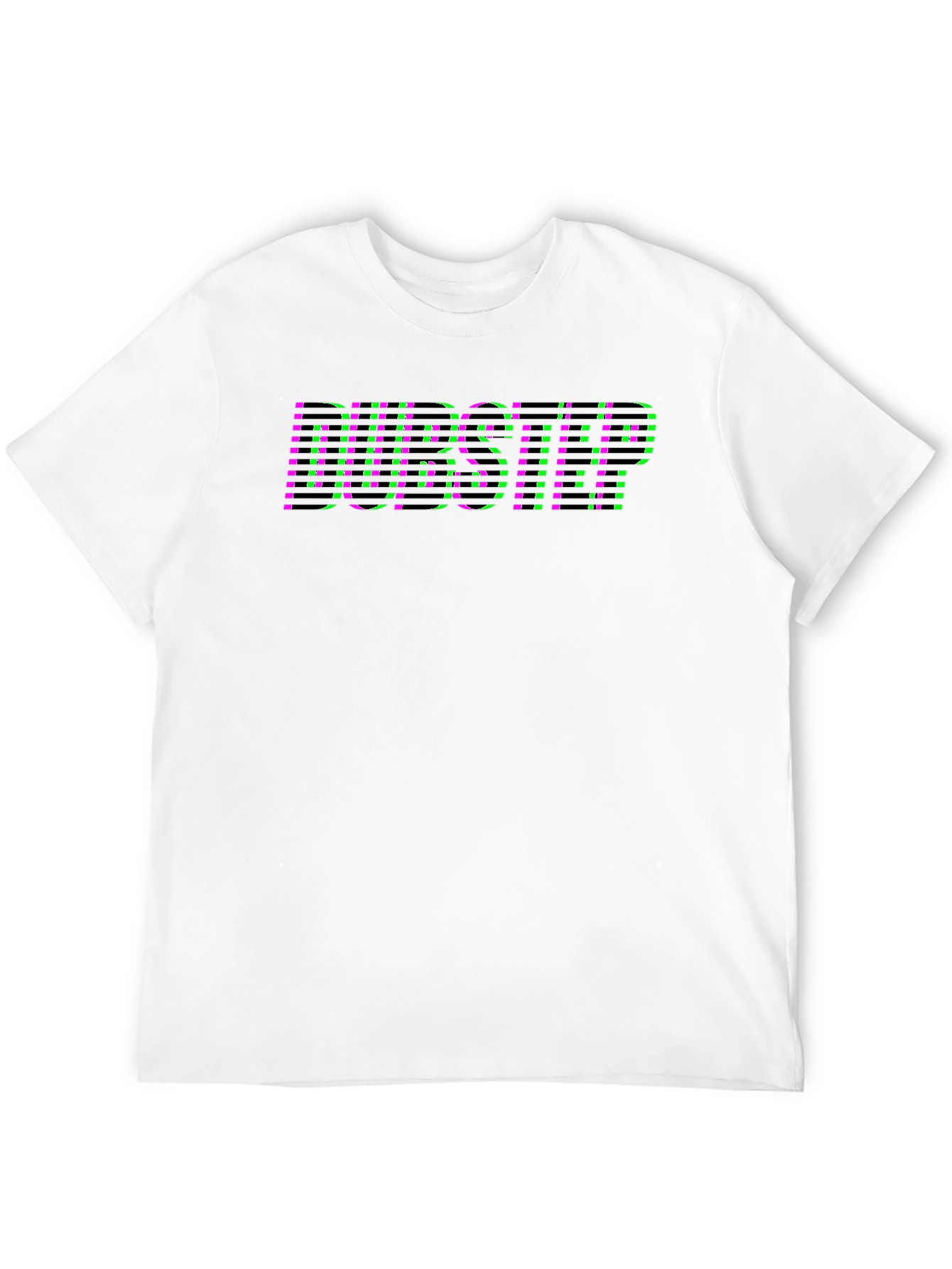 Dubstep Graphic Print Black T-Shirt