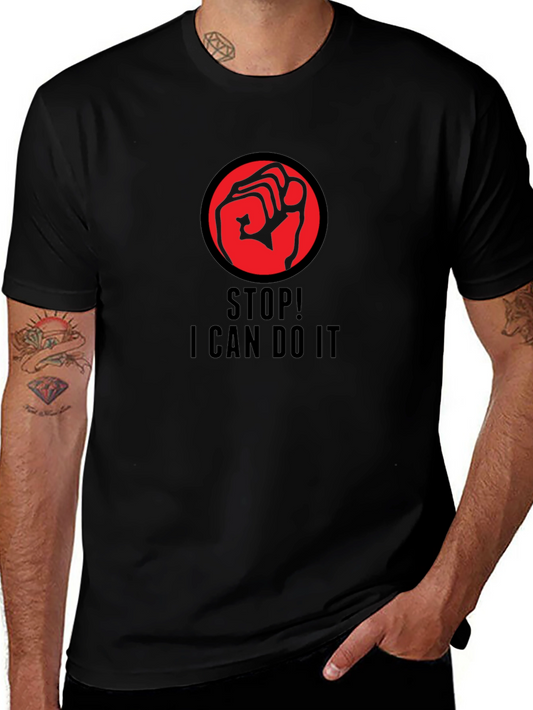 Empowered Black T-Shirt with Fist Graphic