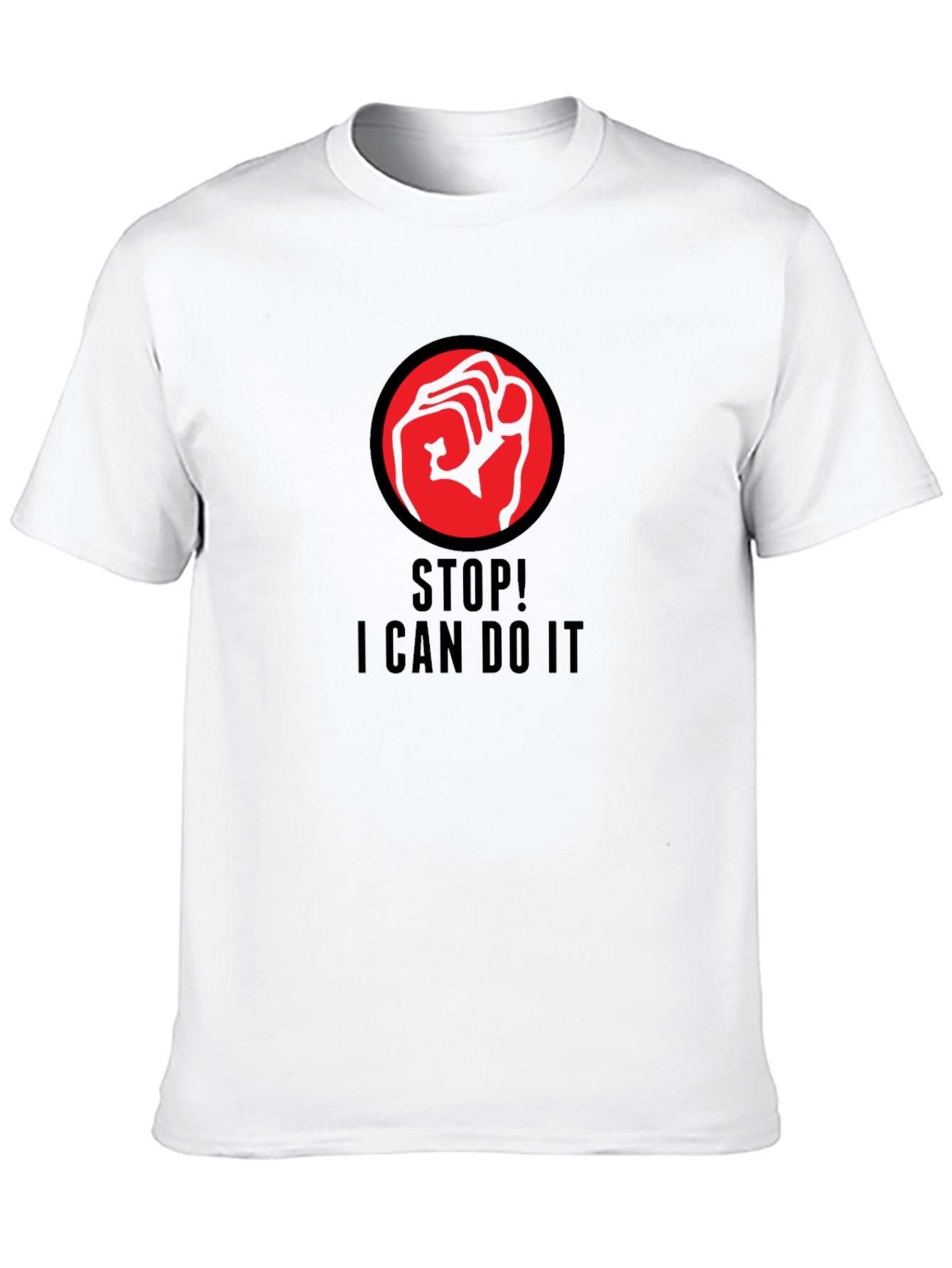 Empowered Black T-Shirt with Fist Graphic