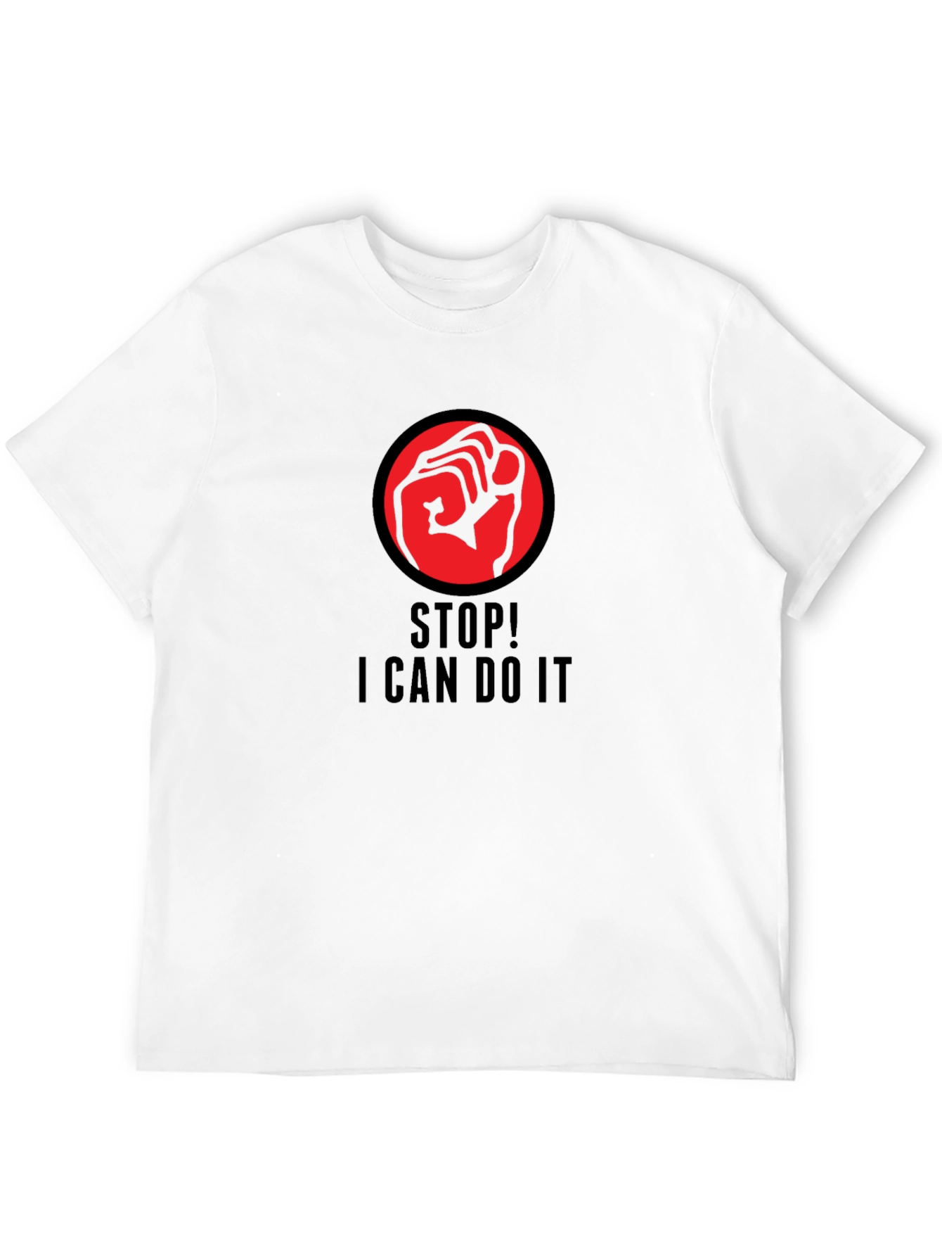 Empowered Black T-Shirt with Fist Graphic