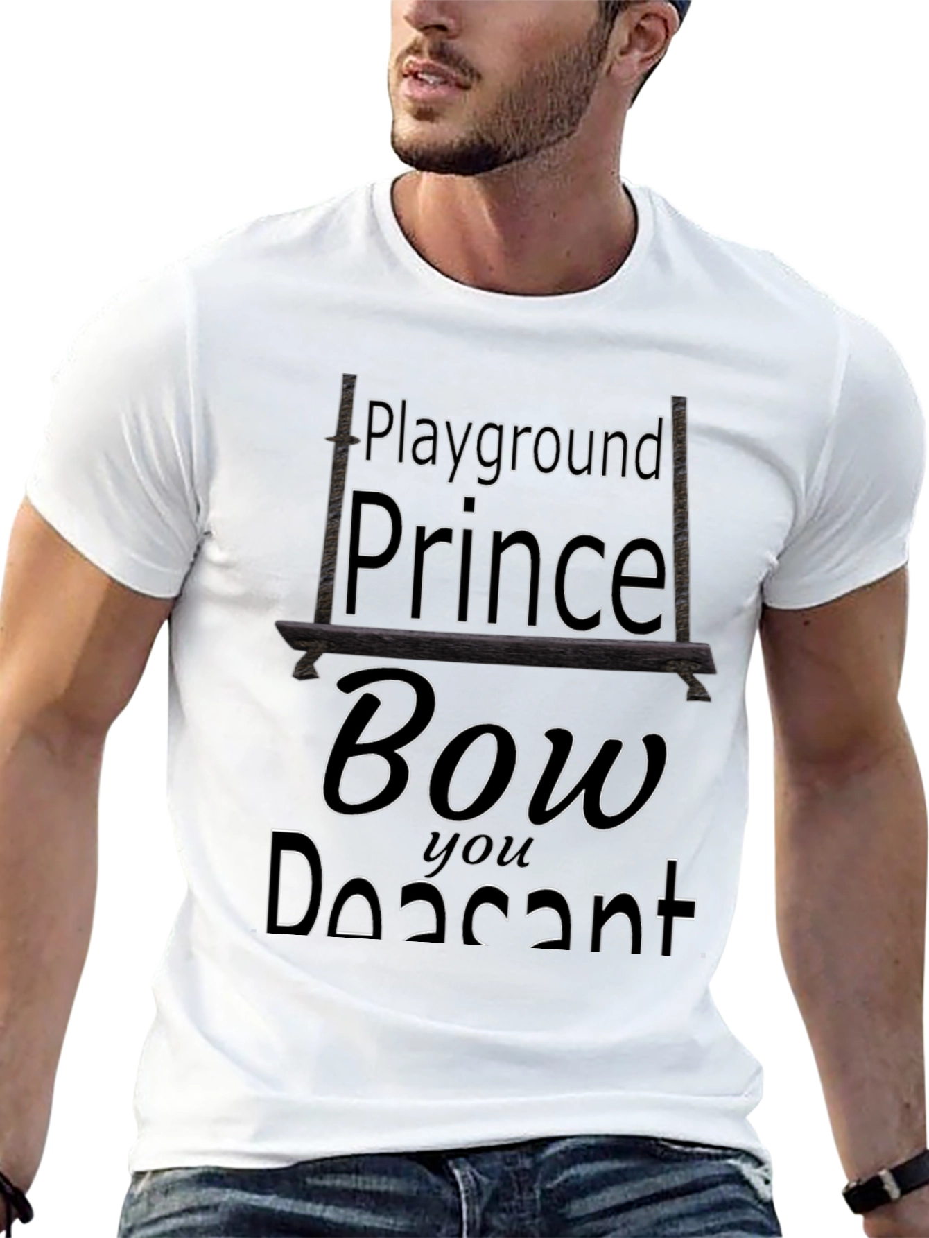 Playground Prince Black Graphic Tee