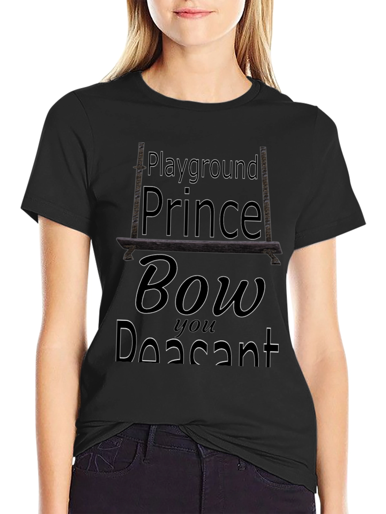 Playground Prince Black Graphic Tee