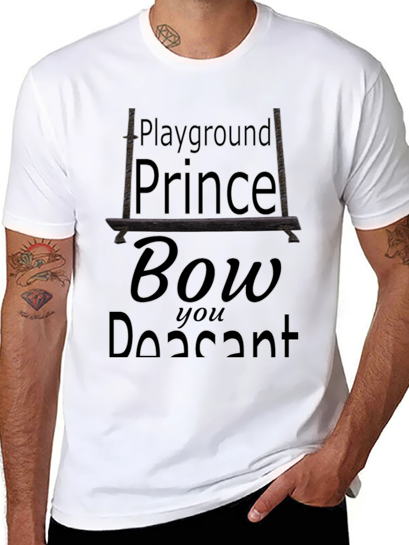 Playground Prince Black Graphic Tee
