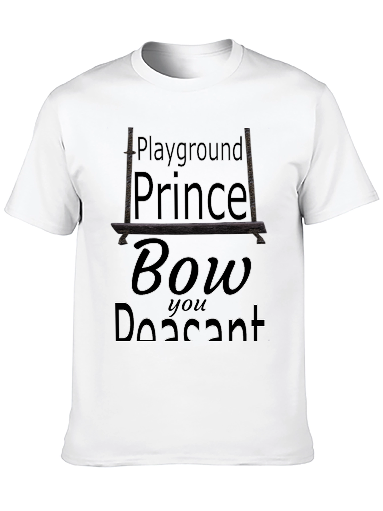 Playground Prince Black Graphic Tee