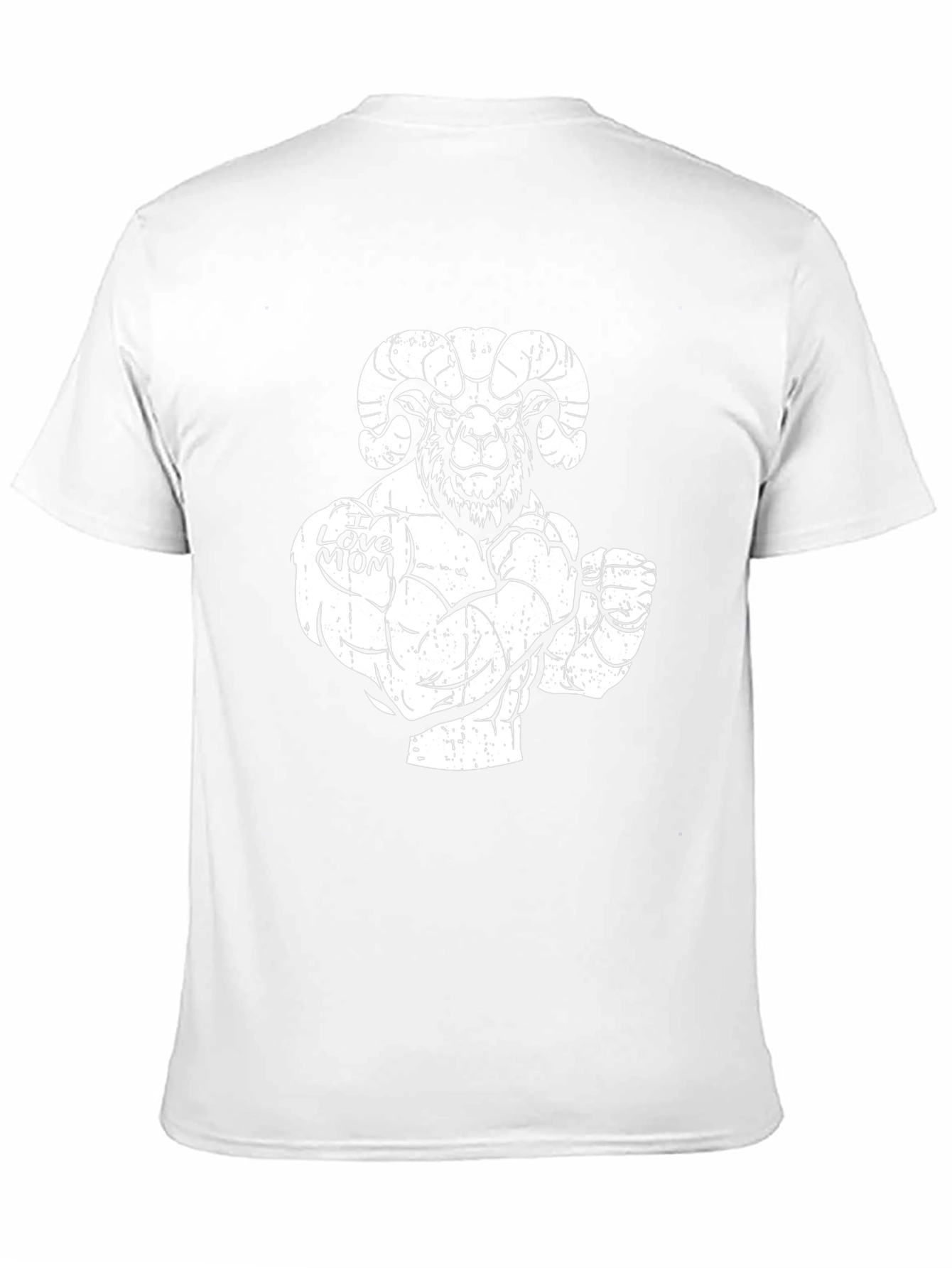I Love Mom Ram Graphic T-Shirt