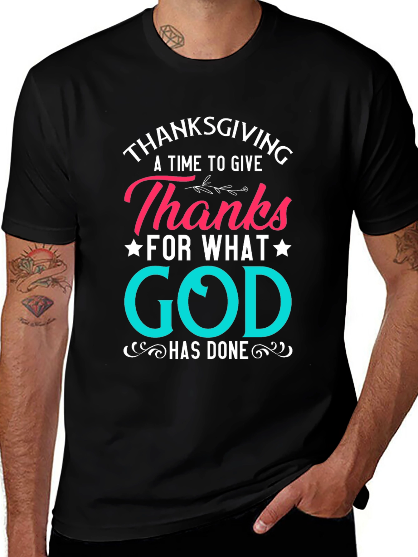Thanksgiving God Has Done Tee - Black